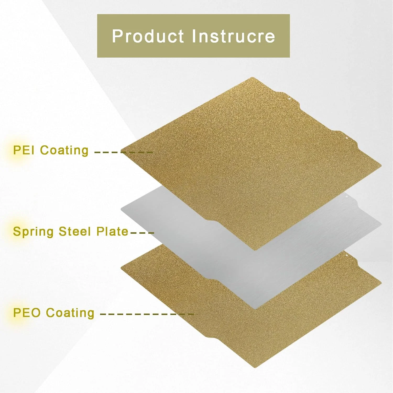 صفحه ساخت پرینتر سه بعدی، صفحه گرم شونده انعطاف پذیر PEI، تخت پرینتر دو طرفه 184 میلی متری سازگار با Bambu Lab A1 mini