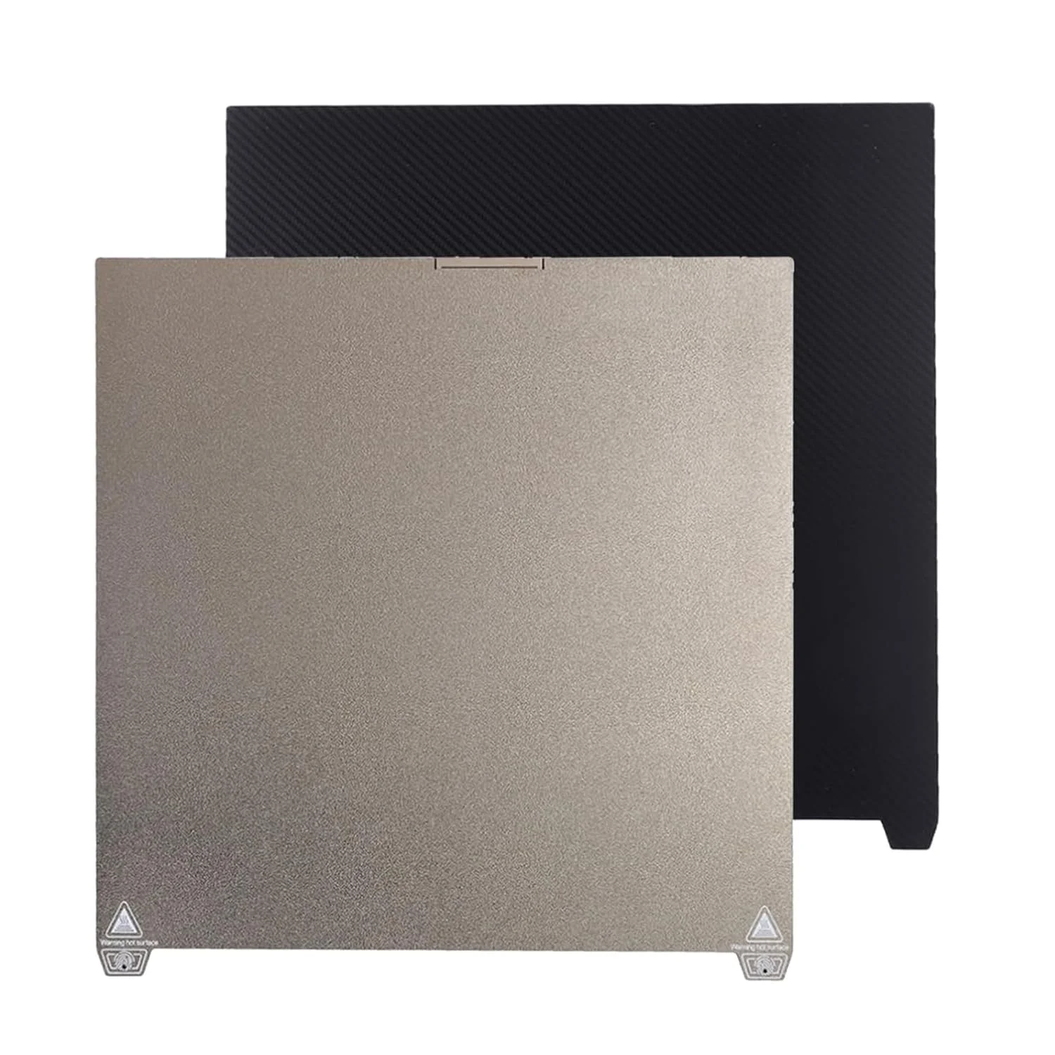 صفحه ساخت 370x370 میلی‌متری K2 Plus، پلتفرم بستر چاپ PET+ PEI برای پرینتر سه بعدی Creality K2 Plus، صفحه فولادی فنری انعطاف پذیر بدون پایه مغناطیسی