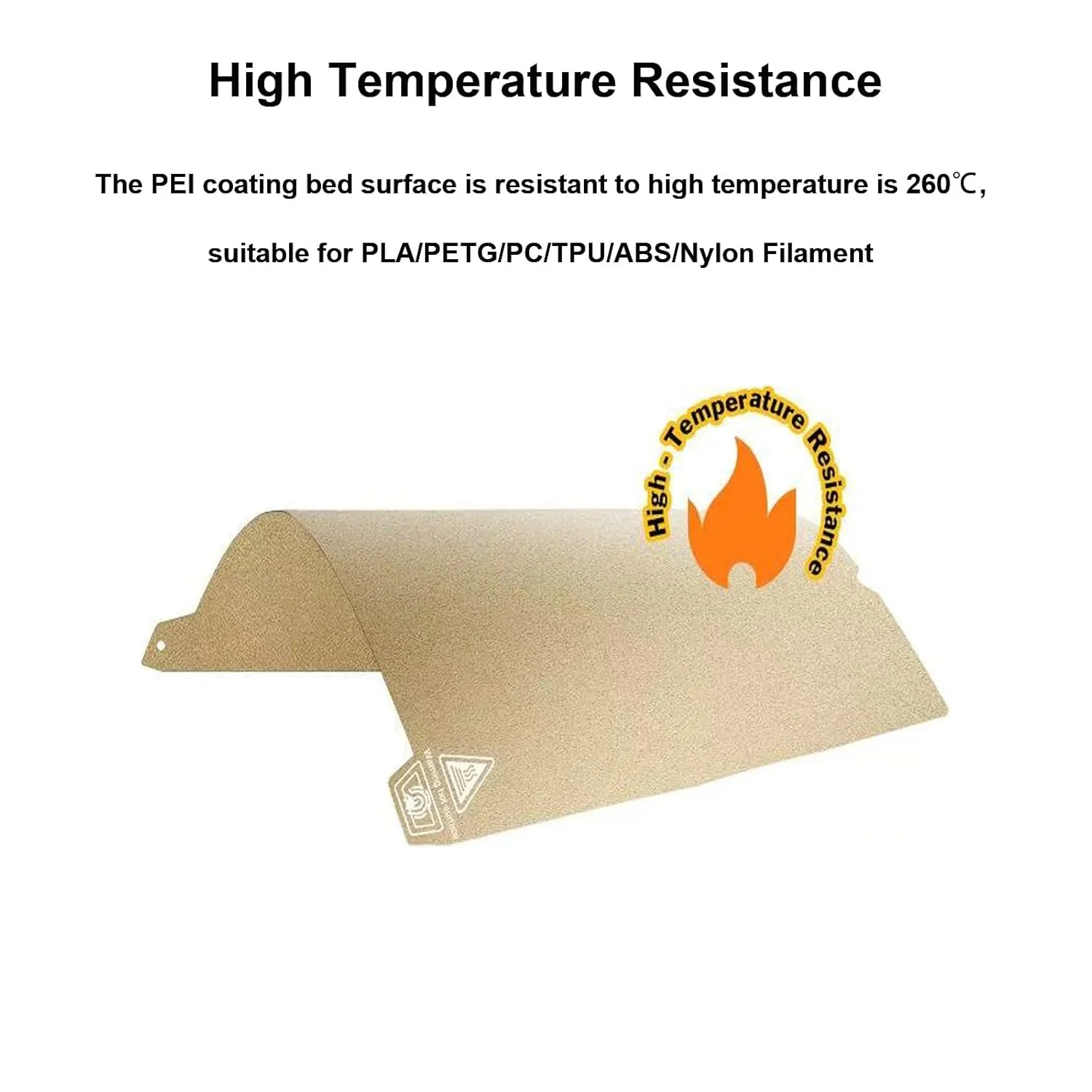 صفحه ساخت 370x370 میلی‌متری K2 Plus، پلتفرم بستر چاپ PET+ PEI برای پرینتر سه بعدی Creality K2 Plus، صفحه فولادی فنری انعطاف پذیر بدون پایه مغناطیسی