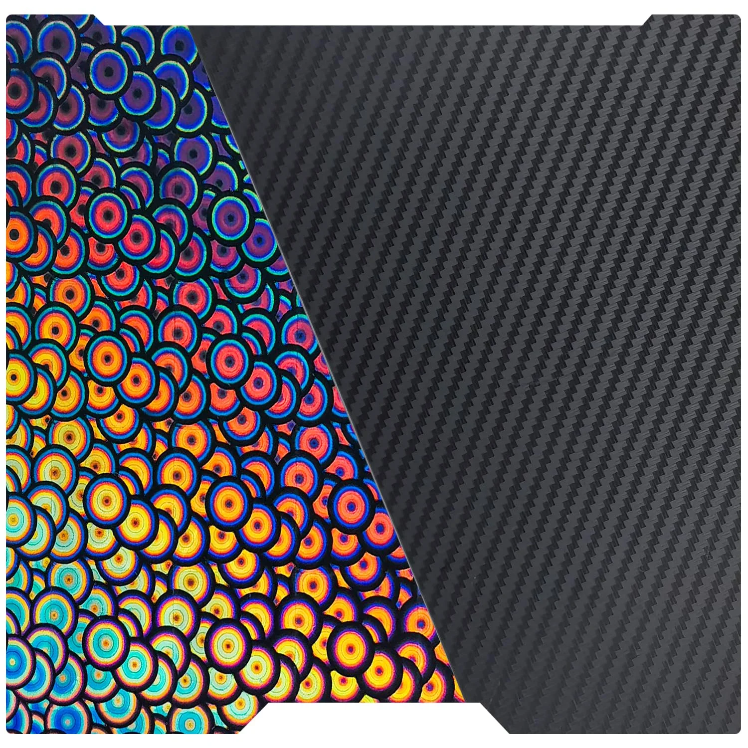 صفحه ساخت دو طرفه صاف PEK Pee با ابعاد 355X346MM برای صفحه ساخت H2D آزمایشگاهی، بستر گرم شونده، پلتفرم انعطاف پذیر برای Bambu Lab H2D Combo/H2D Laser Full Combo/AM2 Pro