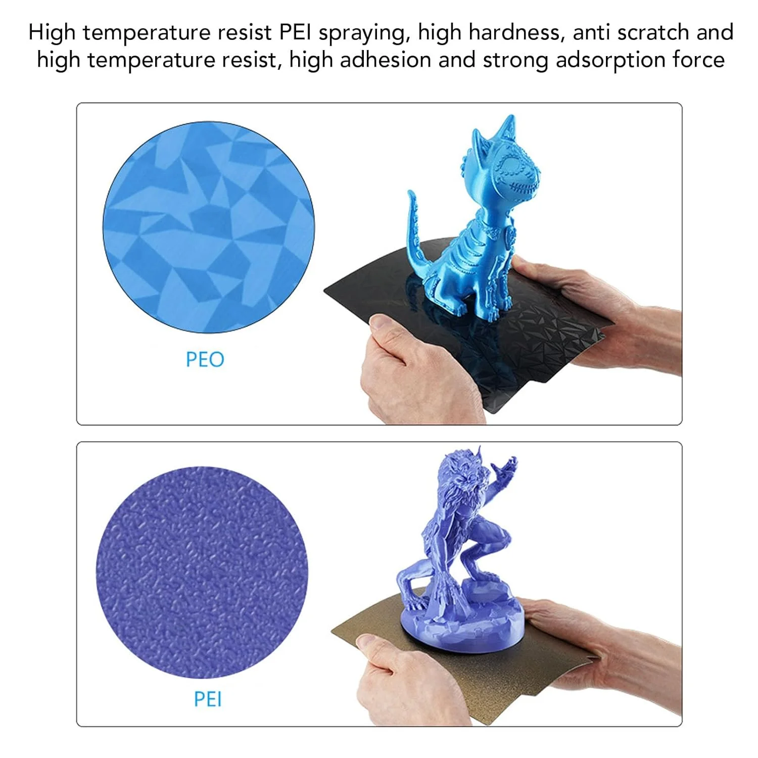صفحه چاپ مغناطیسی انعطاف پذیر PEI با ابعاد 330x310 میلی متر مناسب برای MEGA X برای پرینتر سه بعدی