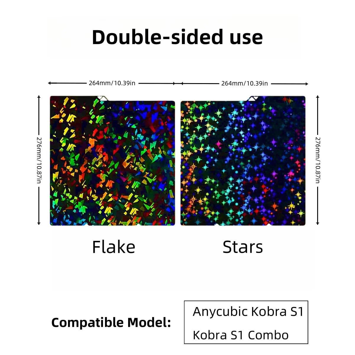 صفحه ساخت 264x276 میلی‌متری برای پرینتر سه بعدی Anycubic Kobra S1/Combo/ACE Pro FDM