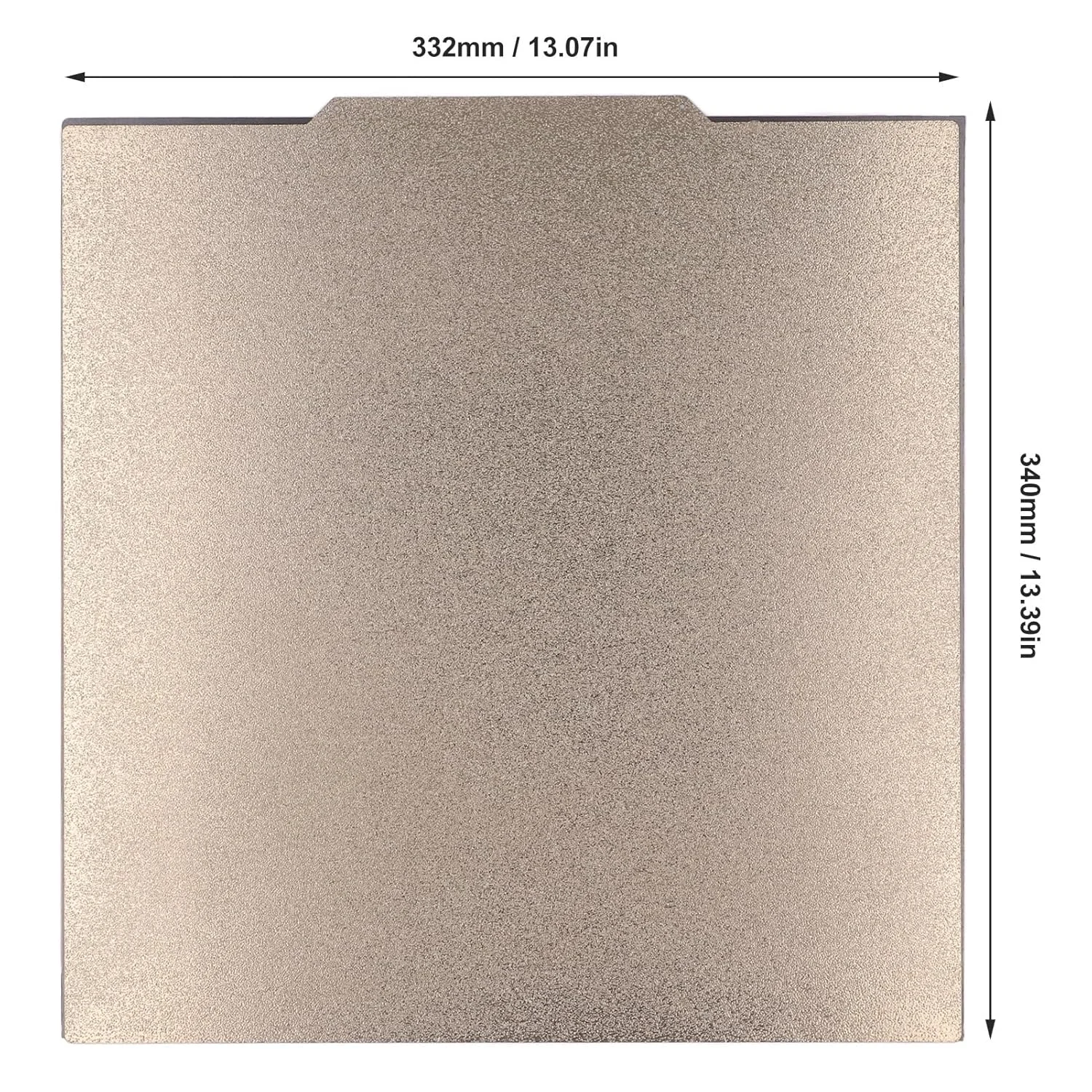 صفحه ساخت دو طرفه PEI با بافت فولاد فنری به همراه پایه مغناطیسی برای ارتقاء پلتفرم بستر پرینتر سه بعدی Raise3d Pro2 PRO 2 Plus جایگزین مشکی