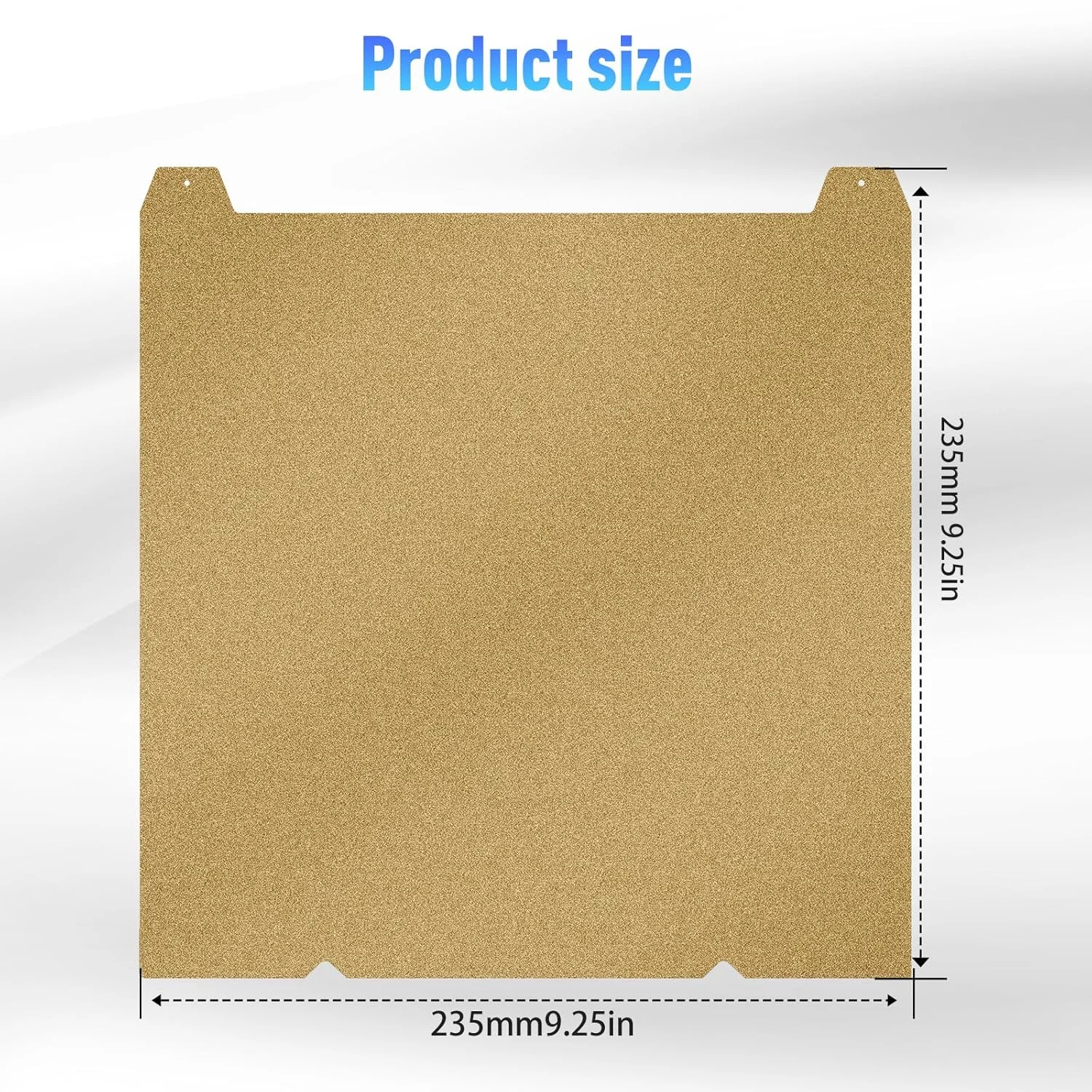 صفحه ساخت PEI سایز 235x235 میلی‌متر K1C/MAX/Ender-3 v3 برای Ender 3 V3، K1/K1C/Ender 3 V3 KE، سطح چاپ دو طرفه بافت‌دار فنری فولادی مغناطیسی گرم شونده برای پرینتر سه بعدی PLA/PETG/ABS/TPU