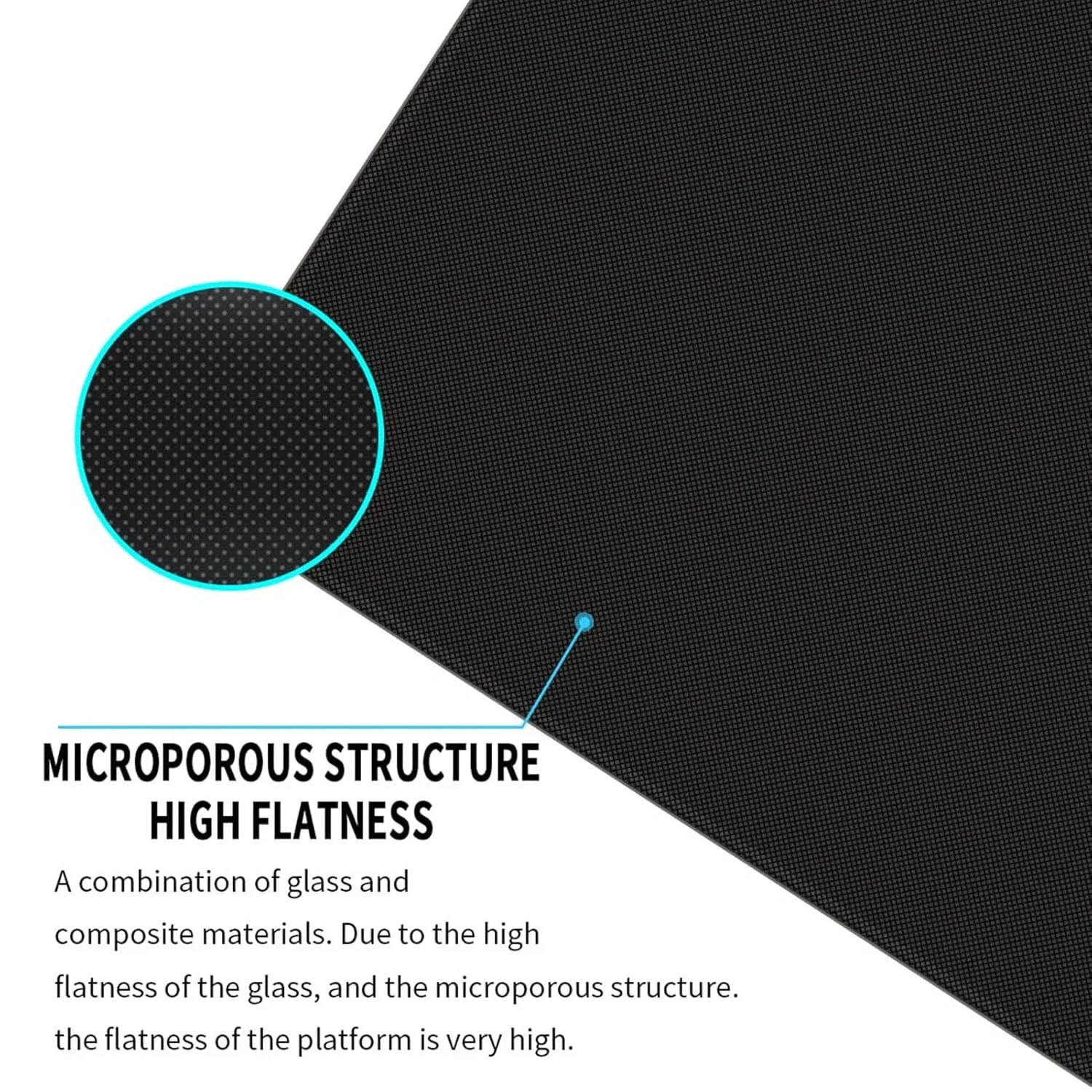 صفحه شیشه ای پرینتر سه بعدی 257x257x4 میلی متر، صفحه ساخت سکوی شیشه ای پرینتر سه بعدی مناسب برای Baambu X1 P1P