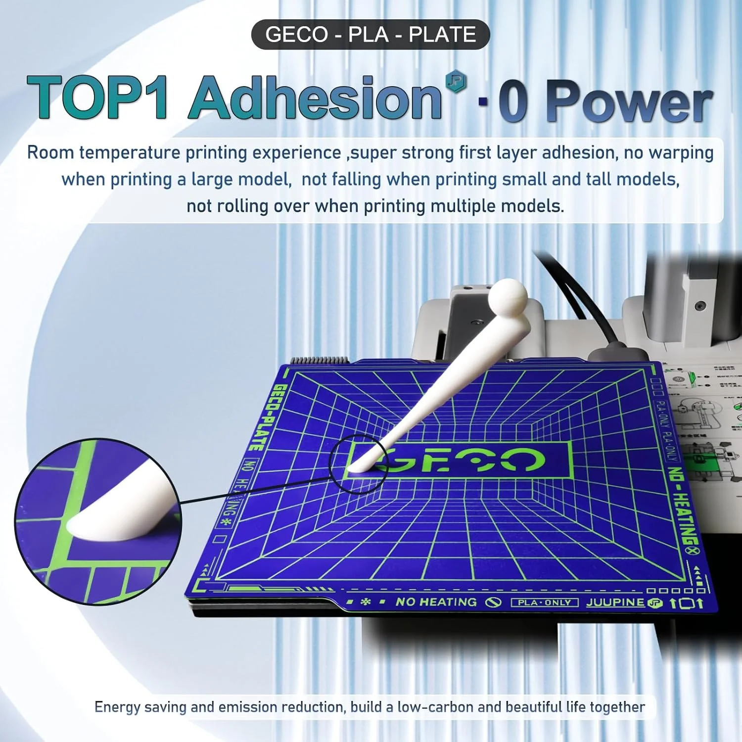 صفحه چاپگر سه بعدی GECO مدل 2025 مناسب Bambu Lab A1 Mini، بهترین انتخاب برای مزارع چاپ سه بعدی، فقط برای چاپ PLA، بستر داغ 0 درجه سانتیگراد فوق العاده چسبنده و بدون تاب برداشتن لبه. صفحه چاپگر سه بعدی GECO مدل 2025 مناسب Bambu Lab A1 Mini، بهترین انتخاب برای مزارع چاپ سه بعدی، فقط برای چاپ PLA، بستر داغ 0 درجه سانتیگراد فوق العاده چسبنده و بدون تاب برداشتن لبه.