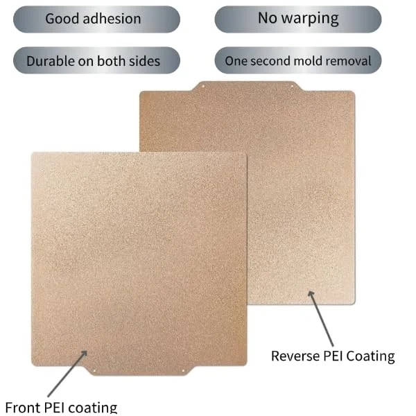 صفحه ساخت PEO PEI، پایه مغناطیسی دو طرفه 255x245 میلی متر، سطح صاف و بافت دار برای پرینتر سه بعدی CR-6 SE