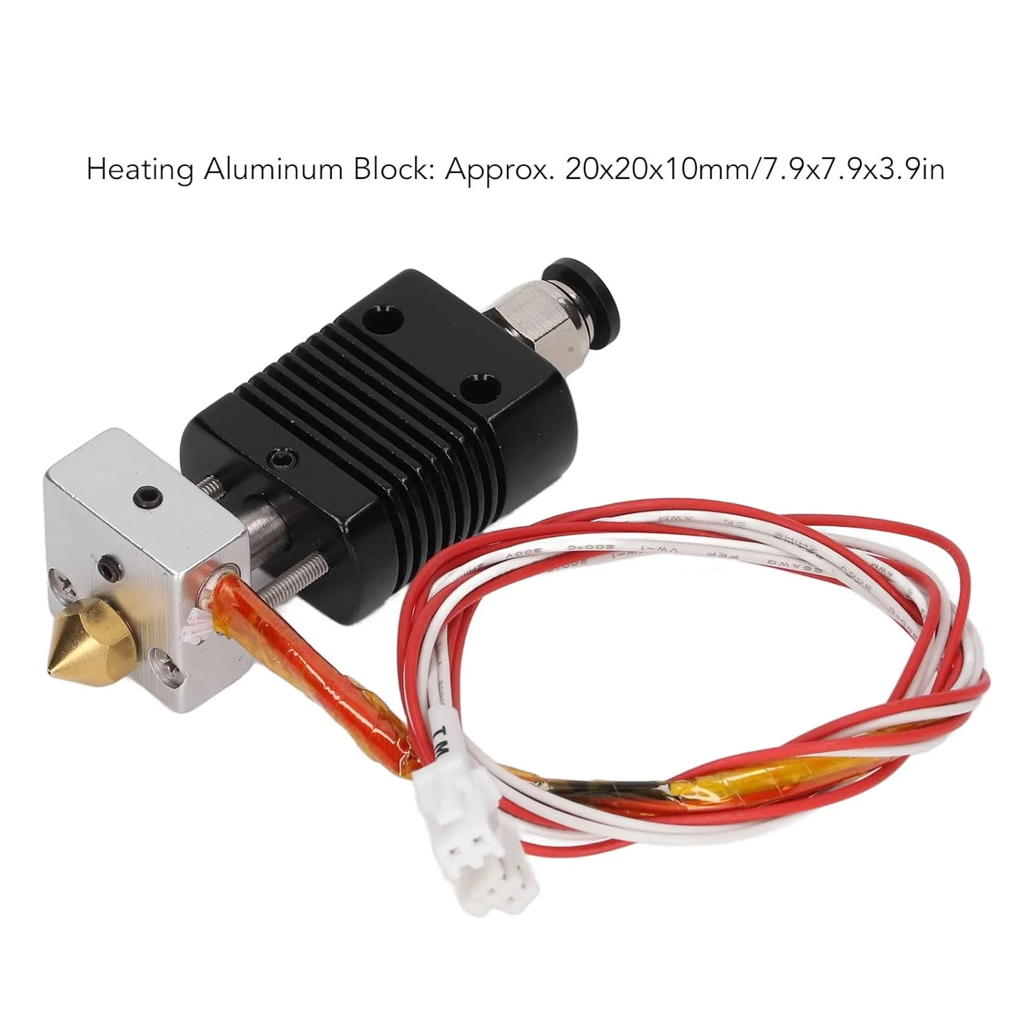 اکسترودر هات اند پرینتر سه بعدی Tyenaza DC24V 40W با نازل برنجی 0.4 میلی متری و بلوک آلومینیومی گرمایشی مناسب برای ET4