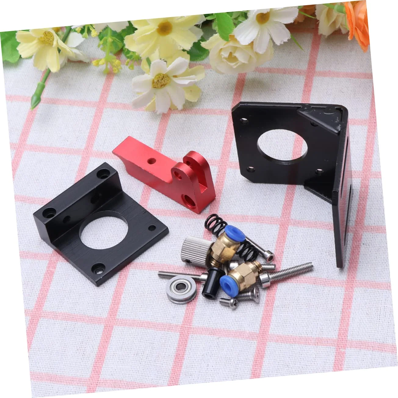 اکسترودر بوودن آلومینیومی دست راست برای پرینترها، فیدر از راه دور، سازگار با فیلامنت رپ‌رپ