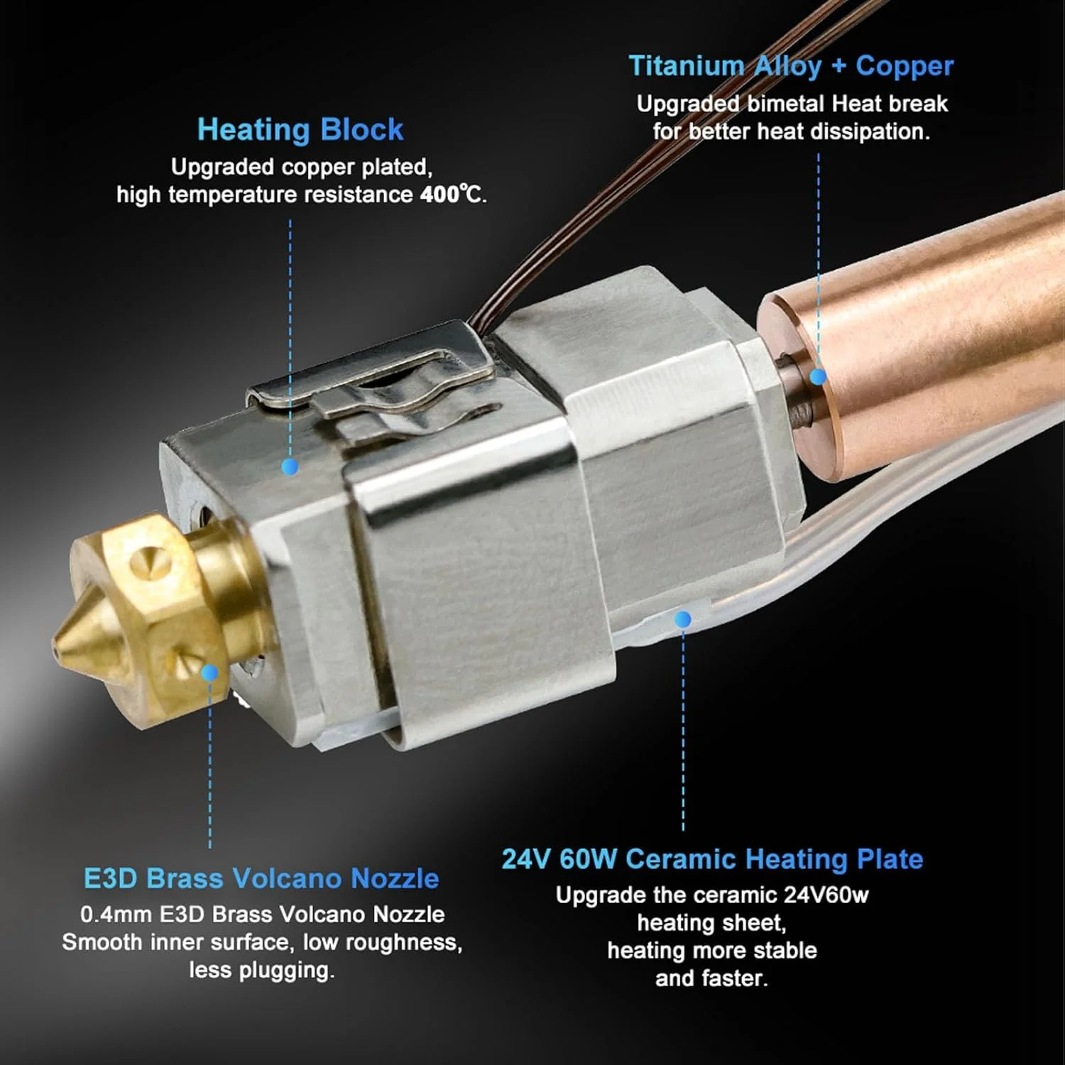 کیت اکسترودر هاتاند پرینتر سه بعدی Tyenaza، لوله عایق فلزی قرمز مسی دوتایی، بلوک گرمایشی هاتاند برای Artillery Sidewinder X1 X2 کیت اکسترودر هاتاند پرینتر سه بعدی Tyenaza، لوله عایق فلزی قرمز مسی دوتایی، بلوک گرمایشی هاتاند برای Artillery Sidewinder X1 X2