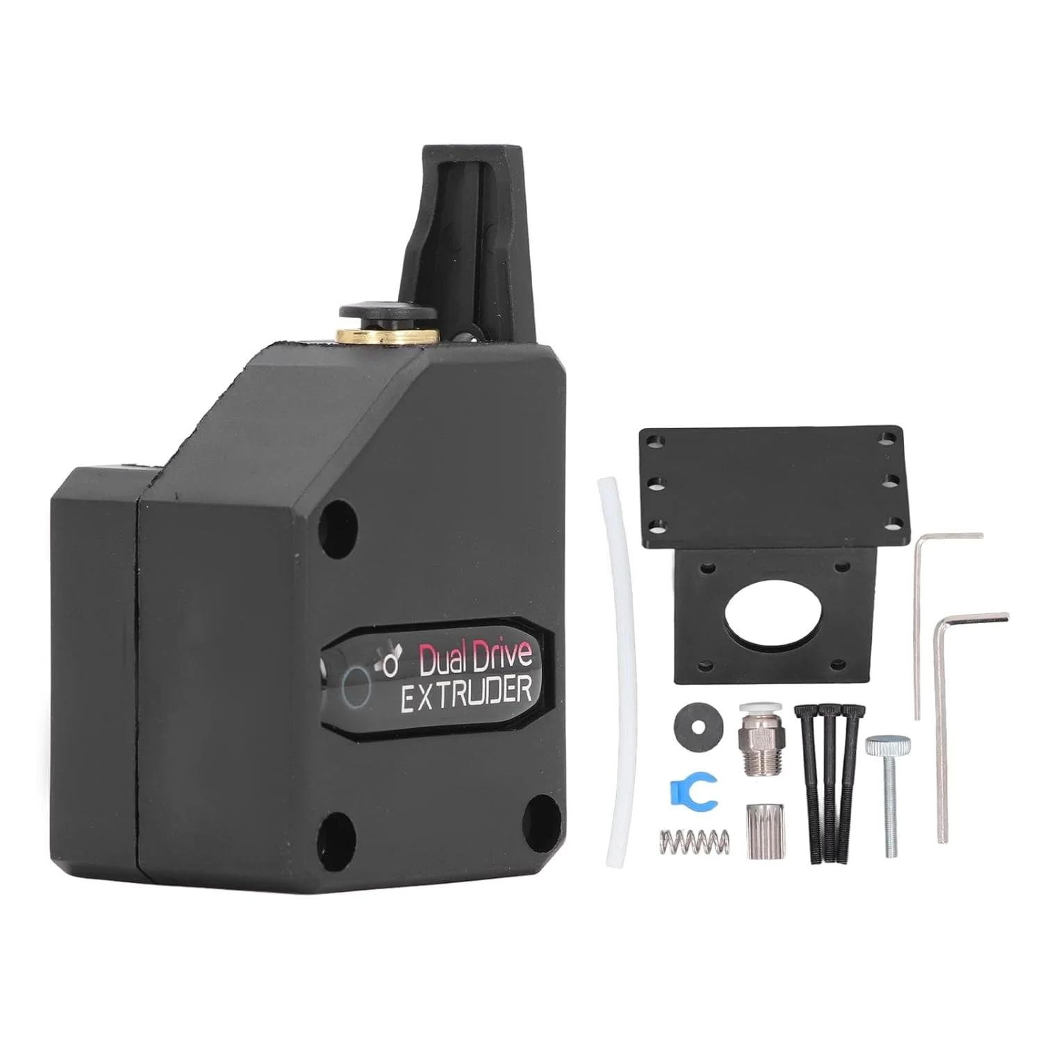 اکسترودر دنده دوبل فلزی مشکی برای فیلامنت 1.75 میلی متری سازگار با CR10 Ender D9 Anet E10 و سایر پرینترهای سه بعدی