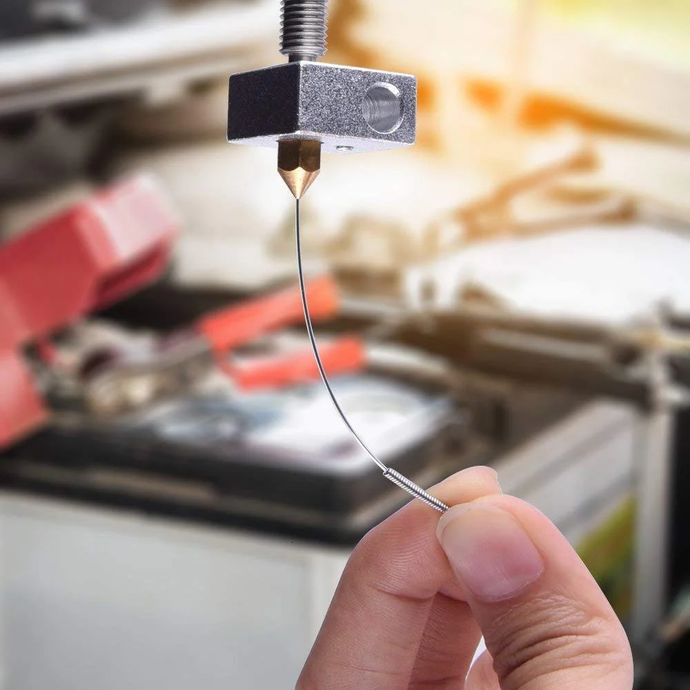 ابزار زندگی MK8، بسته 24 عددی نازل های اکسترودر پرینتر سه بعدی برنجی در اندازه های 0.2، 0.3، 0.4، 0.5، 0.6، 0.8 و 1.0 میلی متر، نازل CR-10 برای پرینتر سه بعدی PLA ABS 1.75 میلی متری