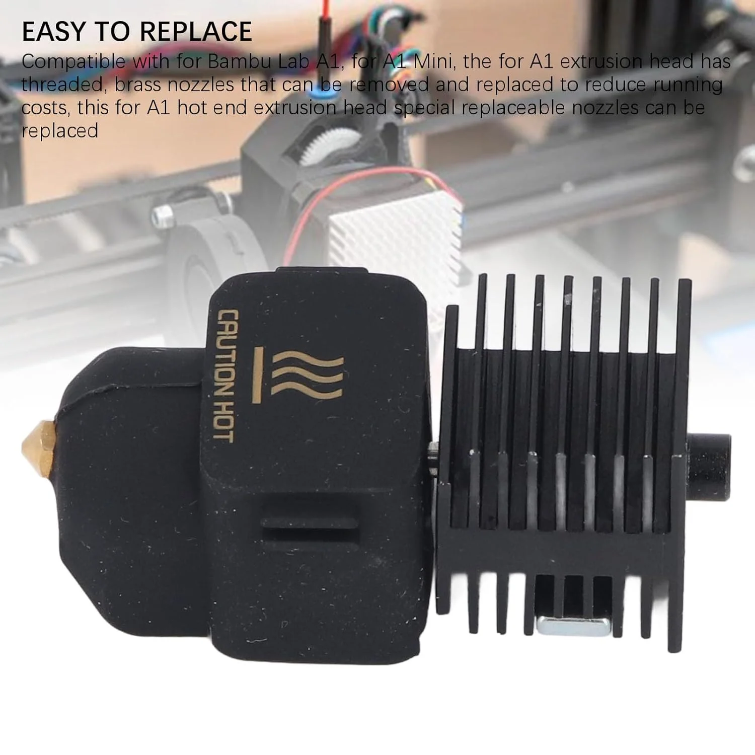 کیت نازل برنجی هات اند، نازل برنجی رزوه ای هات اند مونتاژ شده سازگار با پرینتر سه بعدی مینی آزمایشگاهی، لوازم جانبی چاپ سه بعدی (0.4 میلی متر)