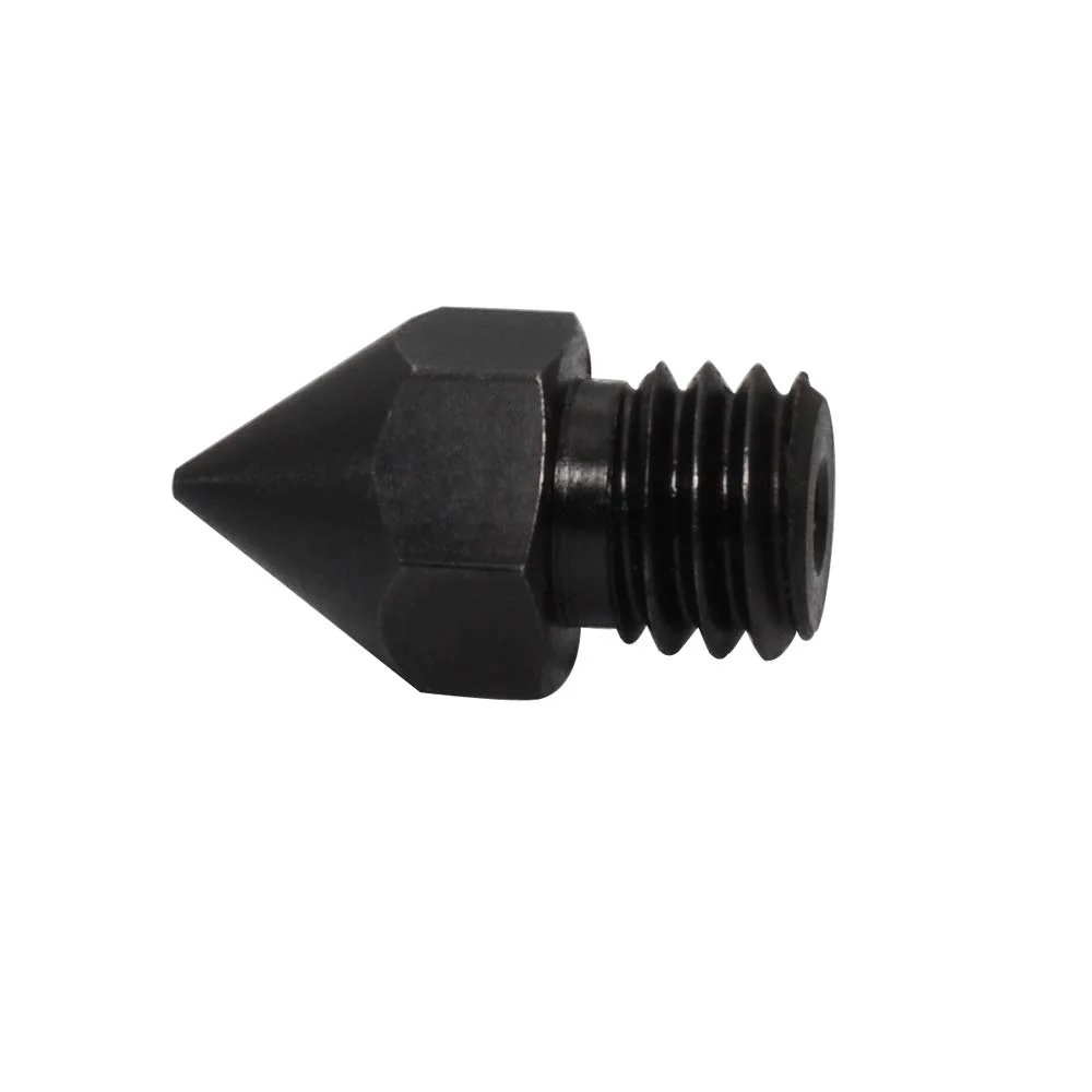 نازل فولادی سخت شده MK8 با دمای بالا، 0.25 میلی متر، سازگار با هات اند تمام فلزی 1.75 میلی متری Creality CR-10، Ender 3 V2 / pro، CraftBot، پرینتر سه بعدی Prusa i3 (0.25 میلی متر)