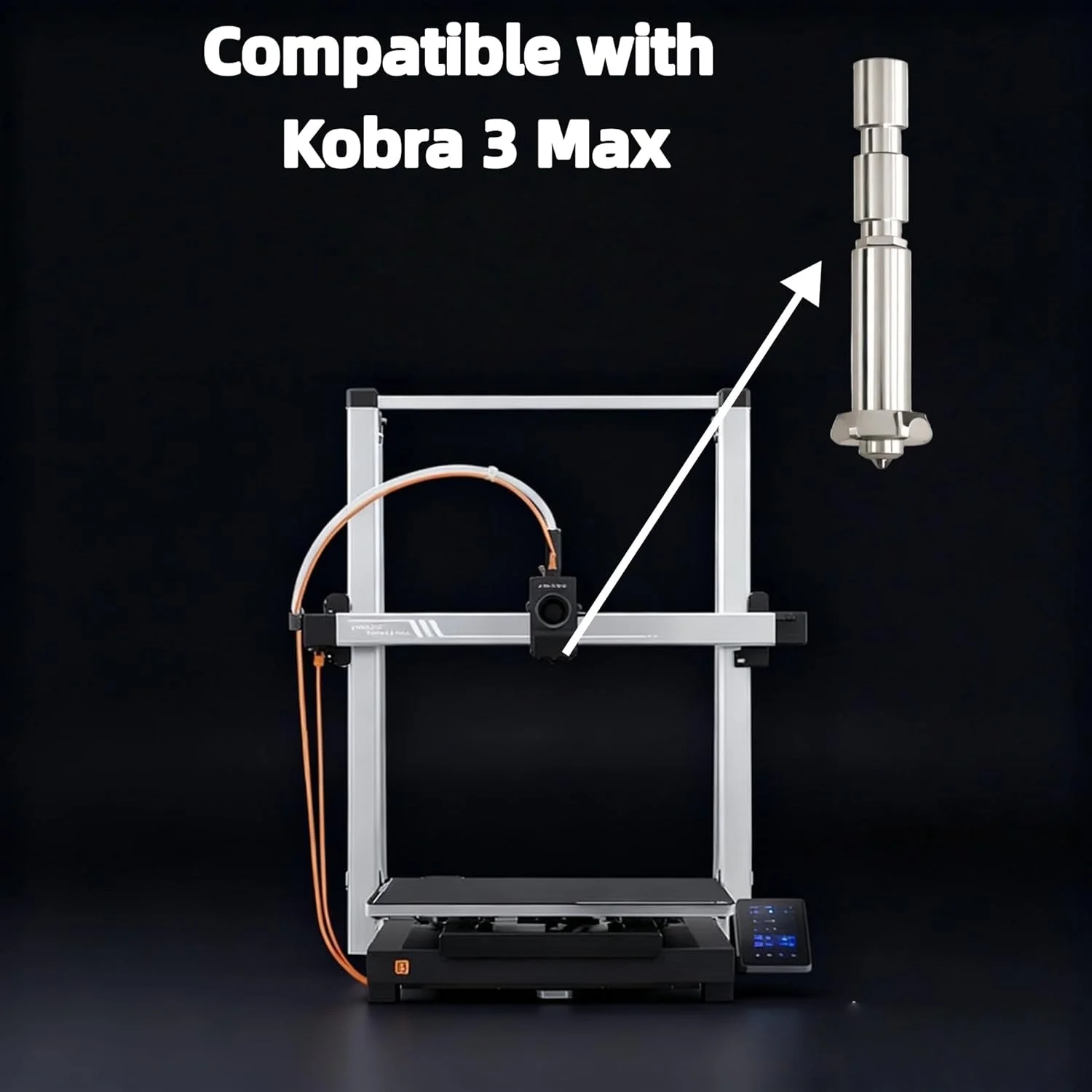 مجموعه 3 عددی هات‌اند 0.4 میلی‌متری برای کوبرا 3 مکس، کیت هات‌اند تمام فلزی با دمای بالا به همراه نازل، ترمیستور و کارتریج گرمکن، قطعه جایگزین مستقیم برای اکسترودر پرینتر سه بعدی