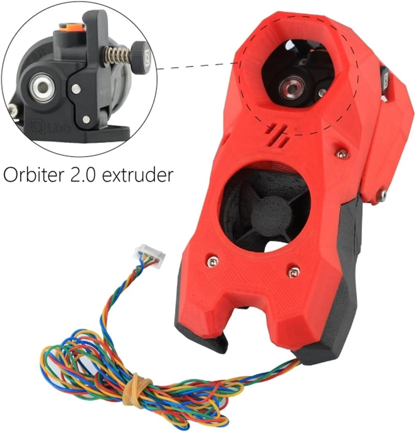 کیت های اکسترودر Voron Stealthburner Orbiter، قطعات پرینتر سه بعدی ABS+PET-CF سازگار با Voron 2.4 /Trident/Switchwire/1.8 Dragon Hotend (مجموعه 2)