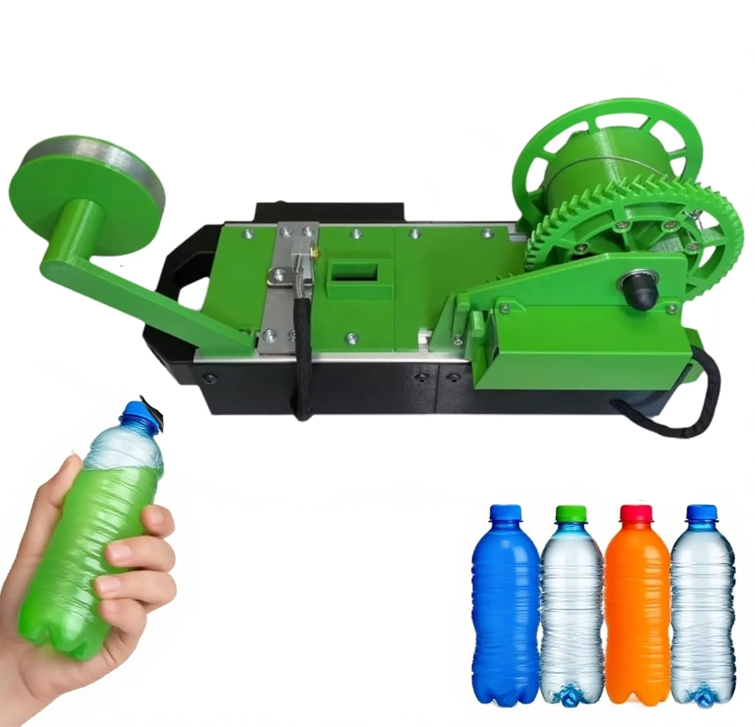 دستگاه تولید فیلامنت بازیافتی PET، اکسترودر پرینتر سه بعدی رومیزی با نمایشگر دیجیتال، فیلامنت خود را برای سازندگان خانگی و استودیوهای کوچک بسازید (سبز)