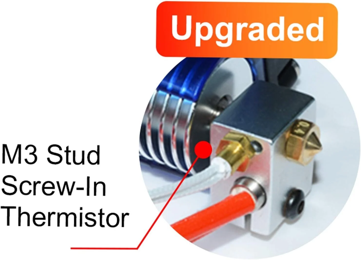 اکسترودر هات‌اند پرینتر سه بعدی V6 J-Head، ترمیستور، فن، نازل، هیت سینک / مناسب برای فیلامنت 1.75/3.0 میلی‌متری، نازل، لوله PTFE (ارتقا یافته، 24 ولت 1.75 میلی‌متر)