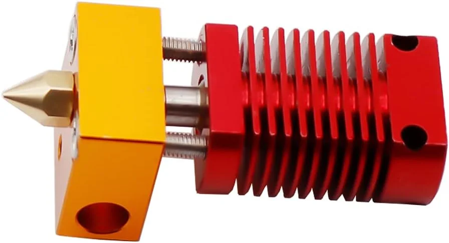 یک عدد کیت هات‌اند اکسترودر 1.75 میلی‌متری پرینتر سه بعدی مونتاژ شده، بلوک حرارتی آلومینیومی / مناسب برای Ender-3 / مناسب برای CR-10 / مناسب برای CR-10S با نازل 0.4 میلی‌متری (فقط اکسترودر، 12 ولت)