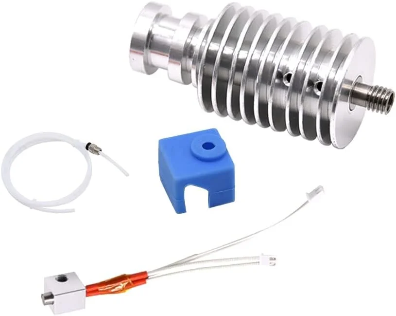 دو عدد کیت هات‌اند V5 J-Head مناسب اکسترودر E3.D V5، بلوک گرمکن 12/24 ولت، مناسب قطعات پرینتر سه بعدی Anycubic I3 Mega/Chiron در مقابل هات‌اند V6 (24 ولت)