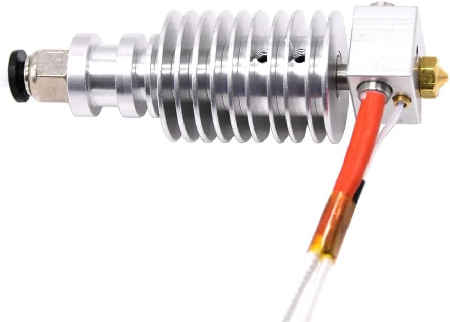 دو عدد کیت هات‌اند V5 J-Head مناسب اکسترودر E3.D V5، بلوک گرمکن 12/24 ولت، مناسب قطعات پرینتر سه بعدی Anycubic I3 Mega/Chiron در مقابل هات‌اند V6 (24 ولت)