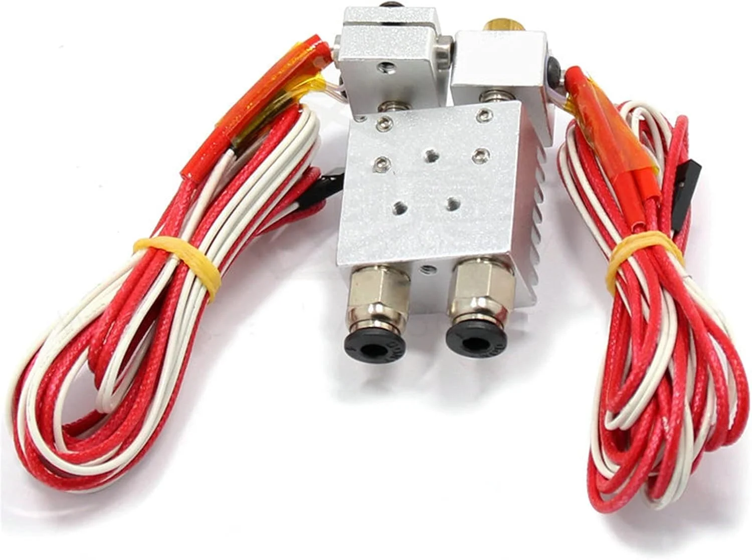 اکسترودر چاپگر سه بعدی 2 ورودی 2 خروجی تمام فلزی / کیت هات اند Chimera سه بعدی اکستروژن چندگانه V6 اکسترودر دوگانه 0.4mm/1.75mm