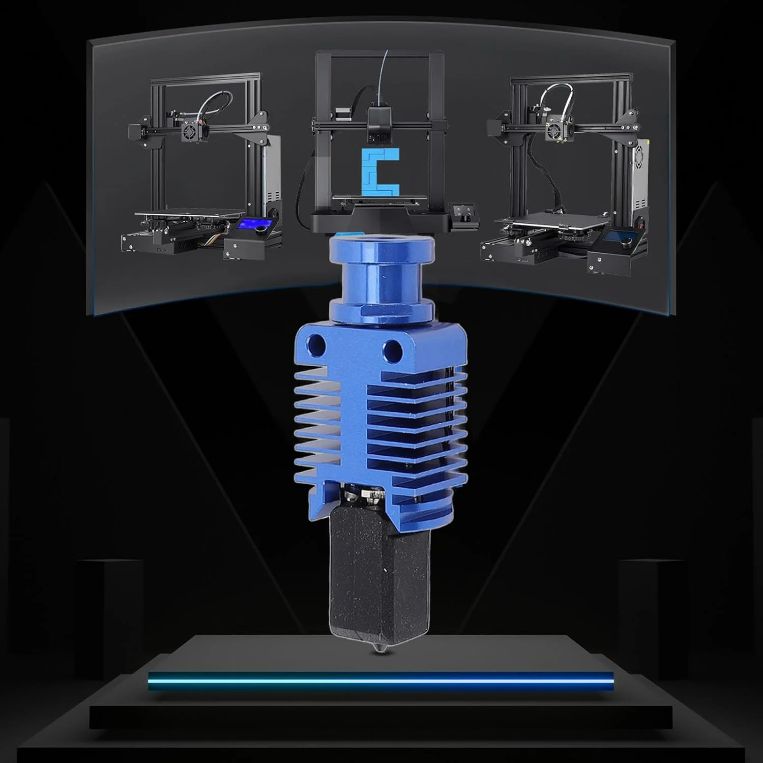 کیت هات اند تمام فلزی یکپارچه پرینتر سه بعدی با نازل فولادی سخت کاری شده 0.4 میلی متری و فیلامنت 1.75 و 0.05 میلی متری، بلوک حرارتی سرامیکی 24 ولت 60 وات برای Ender 3 کیت هات اند تمام فلزی یکپارچه پرینتر سه بعدی با نازل فولادی سخت کاری شده 0.4 میلی متری و فیلامنت 1.75 و 0.05 میلی متری، بلوک حرارتی سرامیکی 24 ولت 60 وات برای Ender 3