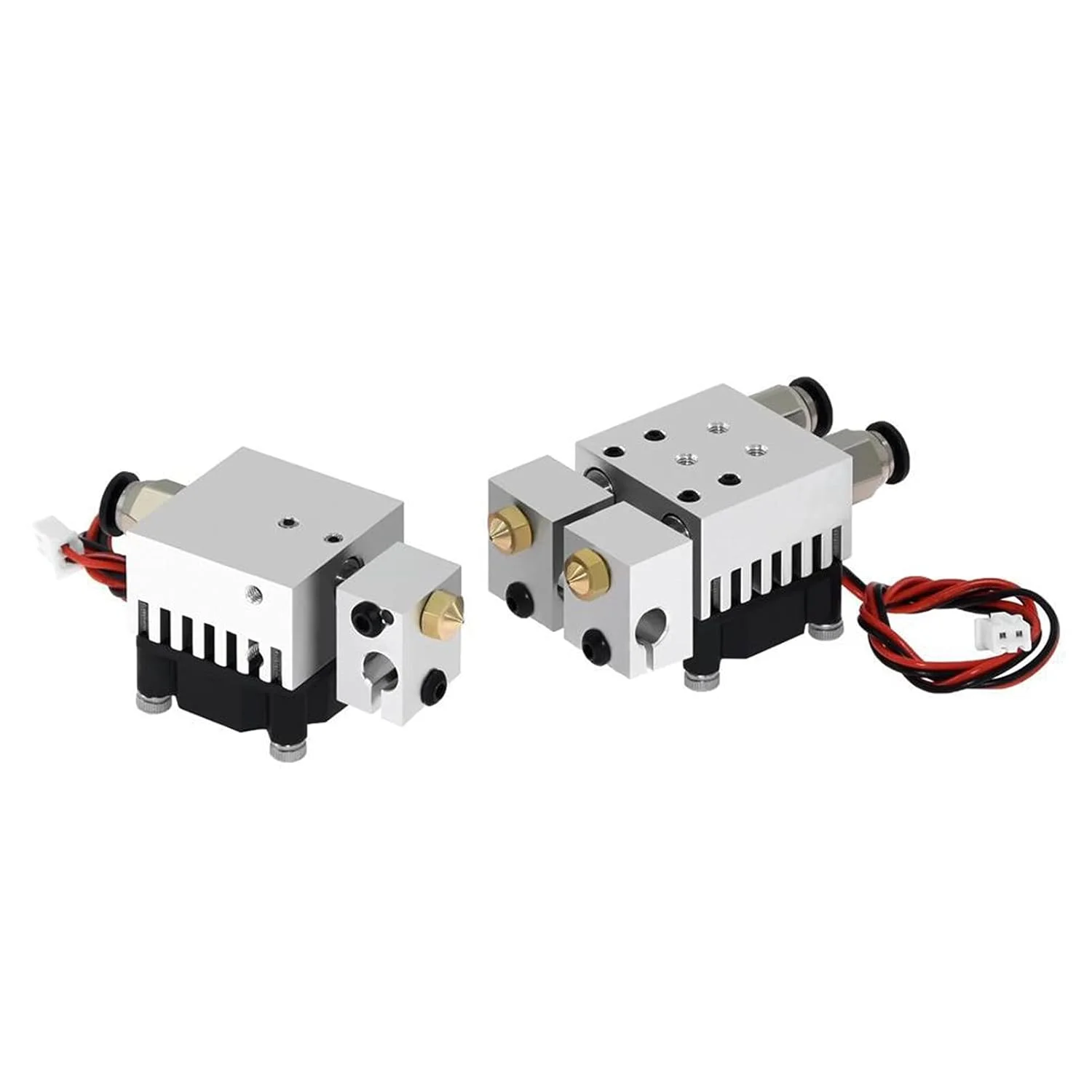 کیت هات‌اند پرینتر سه بعدی مناسب برای اکسترودر دو ورودی در دو خروجی Chimera، اکستروژن چندگانه تمام فلزی V6 دوگانه تک اکسترودر 0.4 میلی‌متری/1.75 میلی‌متری (تک نازل)