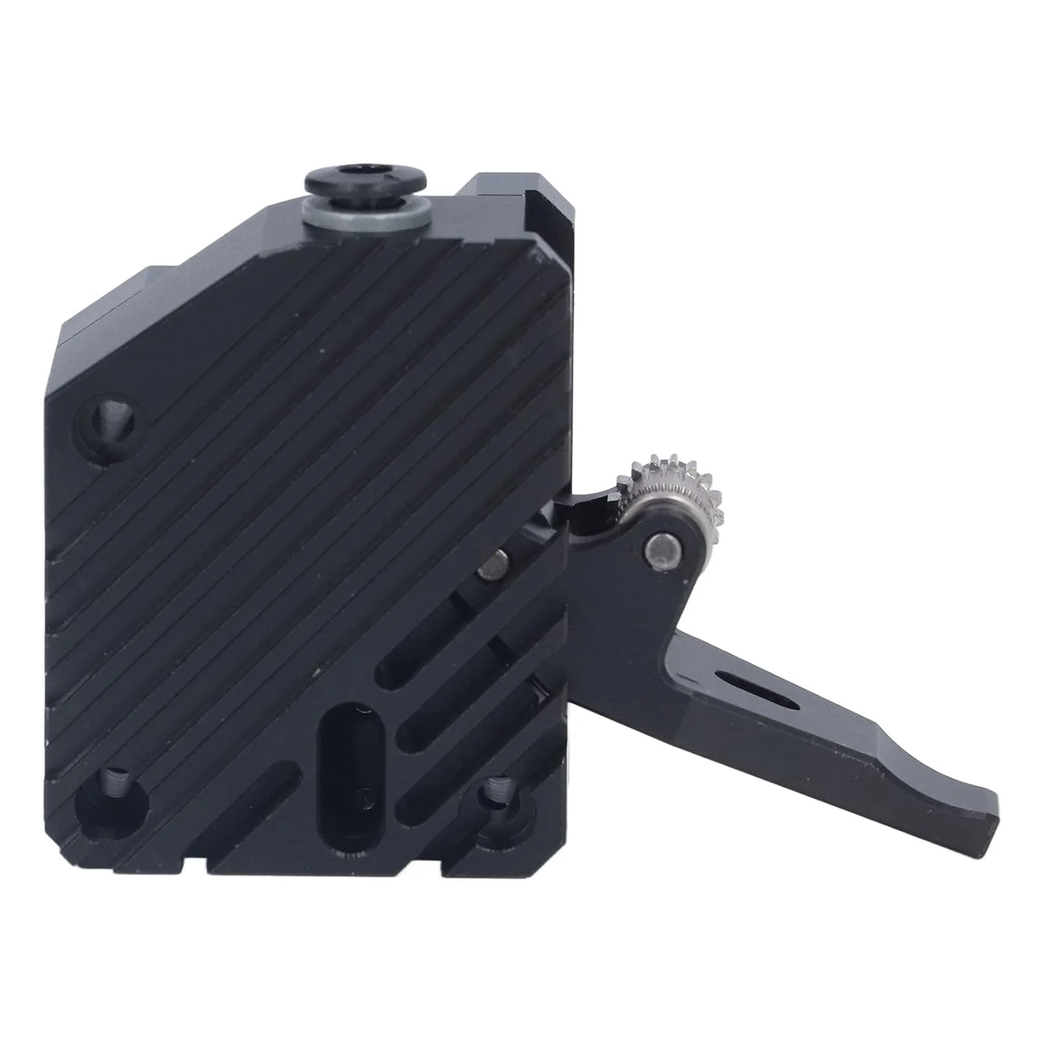 اکسترودر فولاد سخت کاری شده پرینتر سه بعدی، کیت اکسترودر پرینتر سه بعدی، درایور دنده تمام فلزی اکسترودر بلوکی برای Mk8 Anet A8 برای CR-10 برای I3 Mk3 برای Ender 3 (راست)