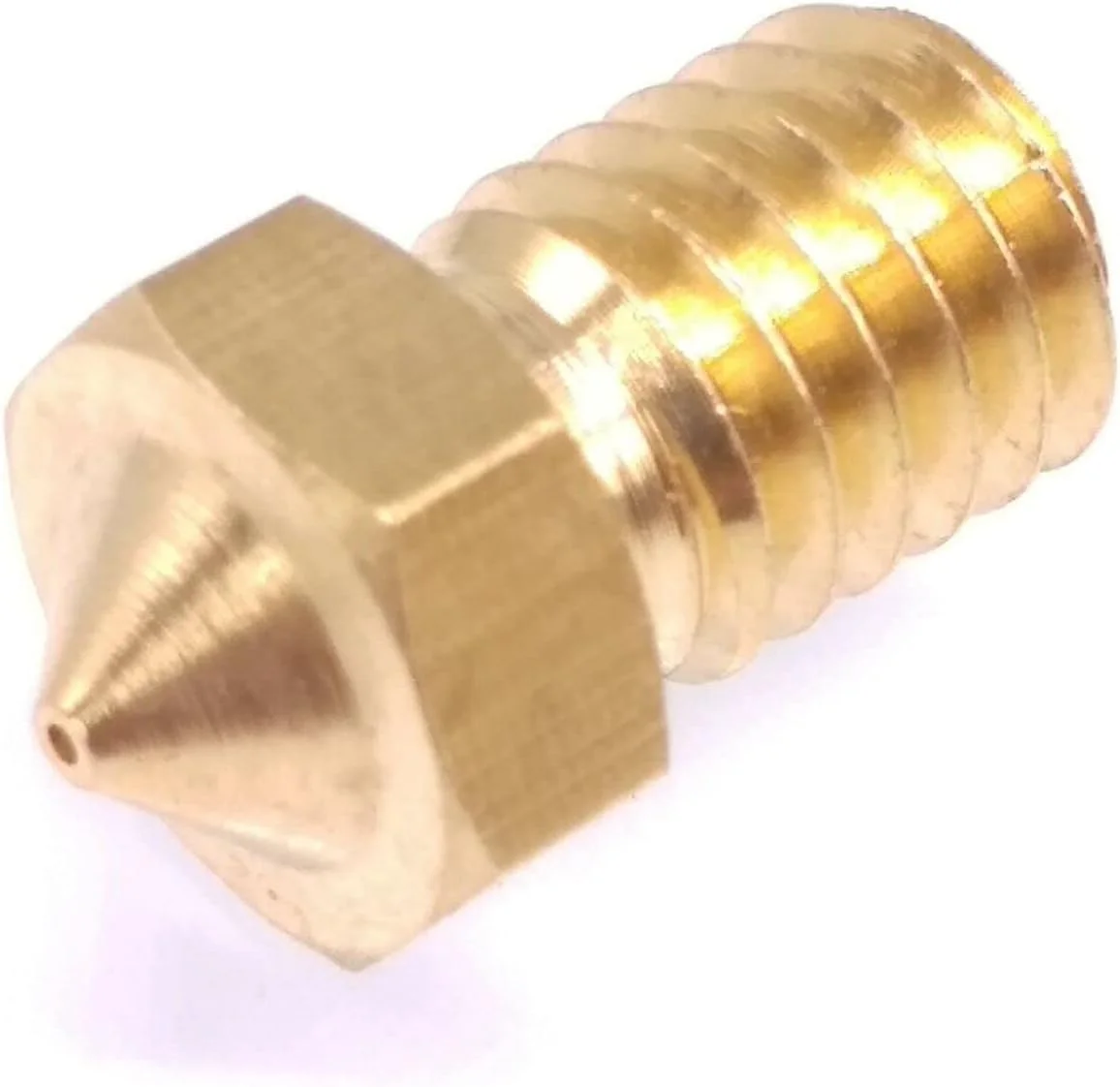 ۱۰ عدد نازل اکسترودر برنجی پرینتر سه بعدی ۰.۵ میلی متر رزوه M6 مناسب برای E3D