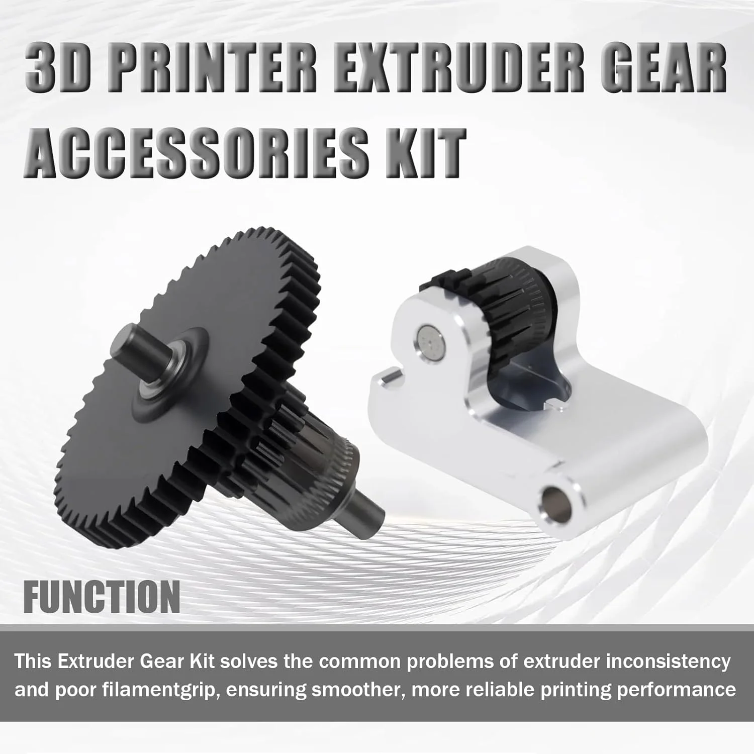 کیت لوازم جانبی چرخ دنده اکسترودر پرینتر سه بعدی، چرخ دنده محرک، چرخ دنده تغذیه، جایگزین اکسترودر سازگار با Flashforge Adventurer 5M/5M Pro