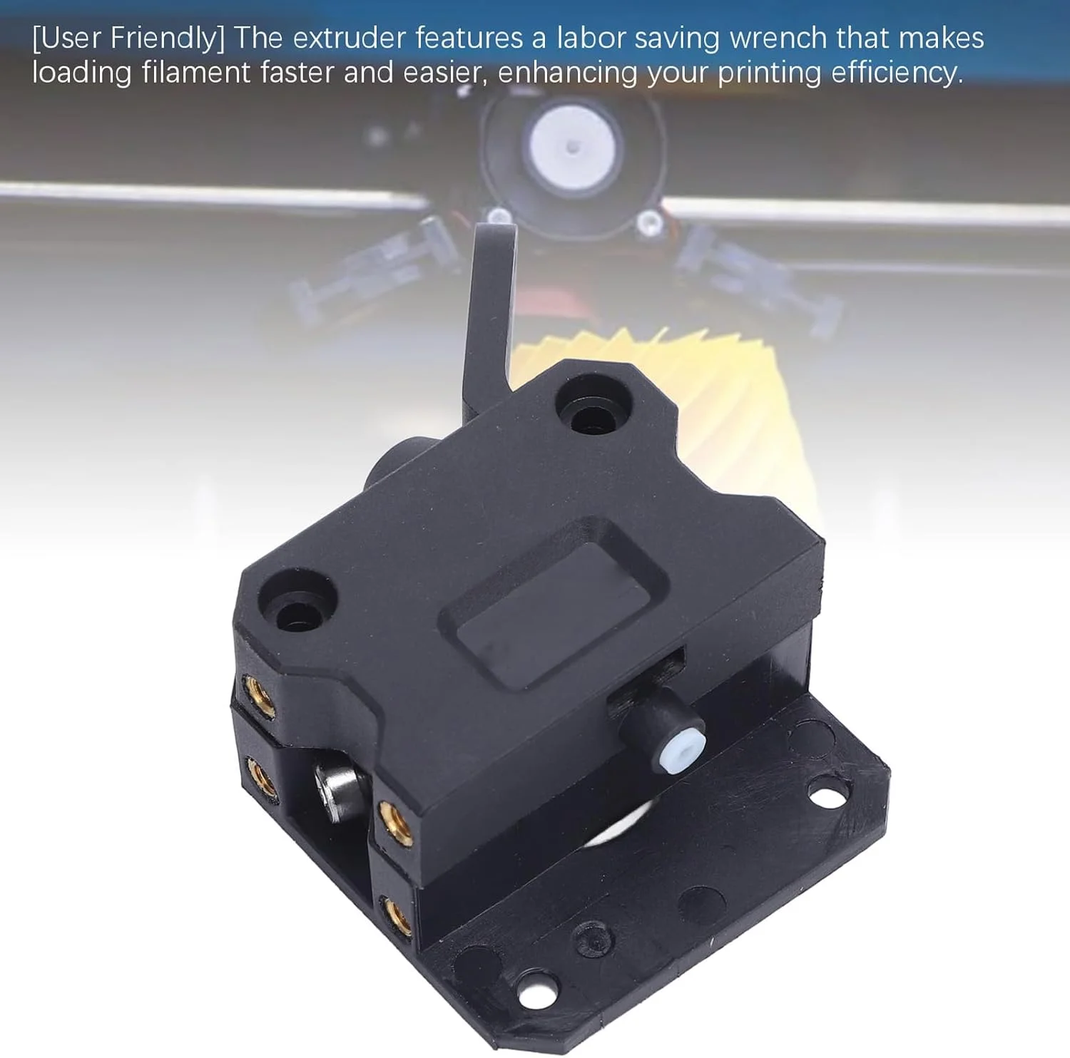 اکسترودر پرینتر سه بعدی ABS با دنده دوبل با نسبت دنده 3.5:1 و نیروی اکستروژن 80 نیوتن و کشش قابل تنظیم برای Ender 3 S1 V3 KE V3 SE