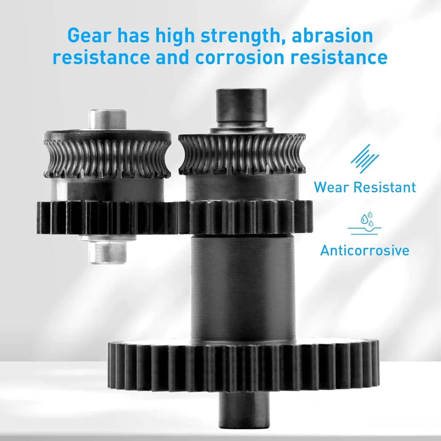 کیت چرخ دنده اکسترودر پرینتر سه بعدی برای Kobra 2، اکسترودر درایو مستقیم دو دنده، کیت چرخ دنده با پوشش نانو مشکی Kobra 3