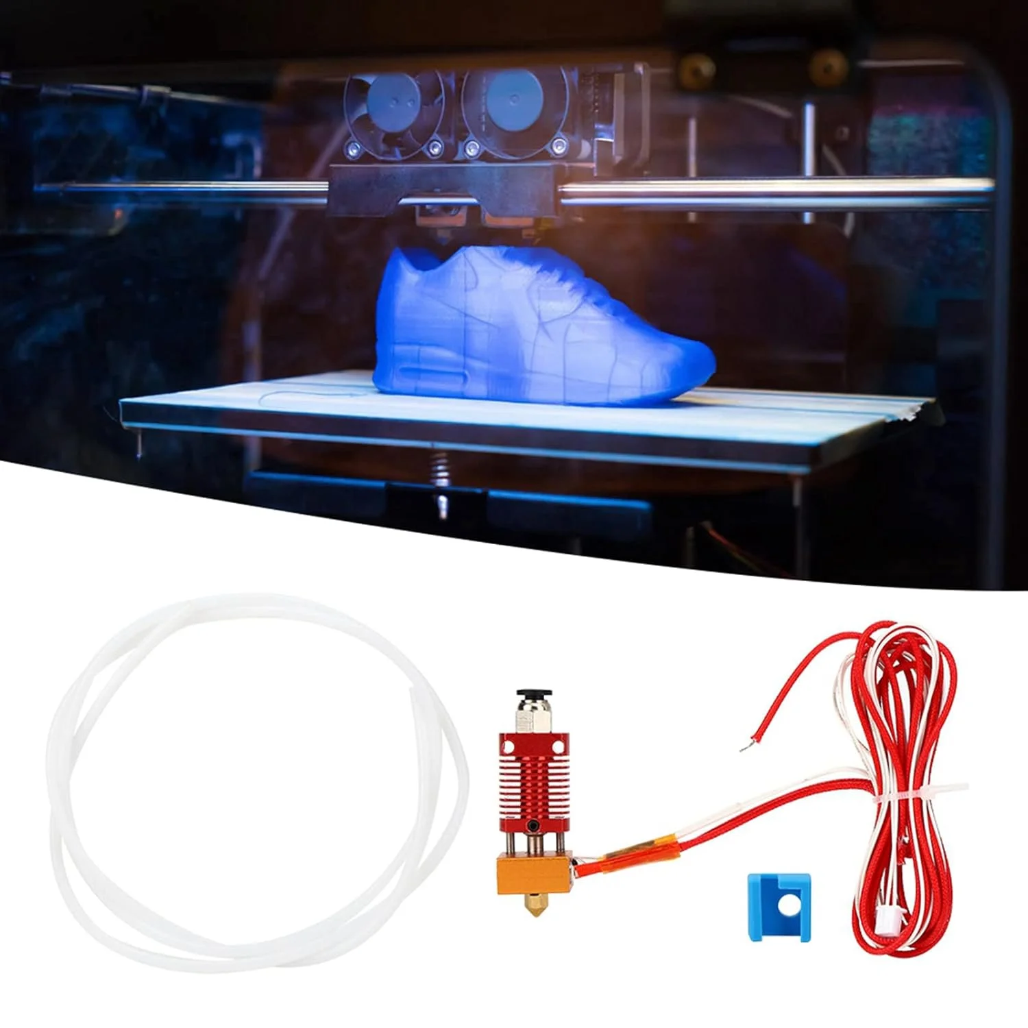 کیت اکسترودر پرینتر سه بعدی، کیت هات اند اکسترودر CR10، قطعات جایگزین پرینتر سه بعدی 24 ولت 40 وات