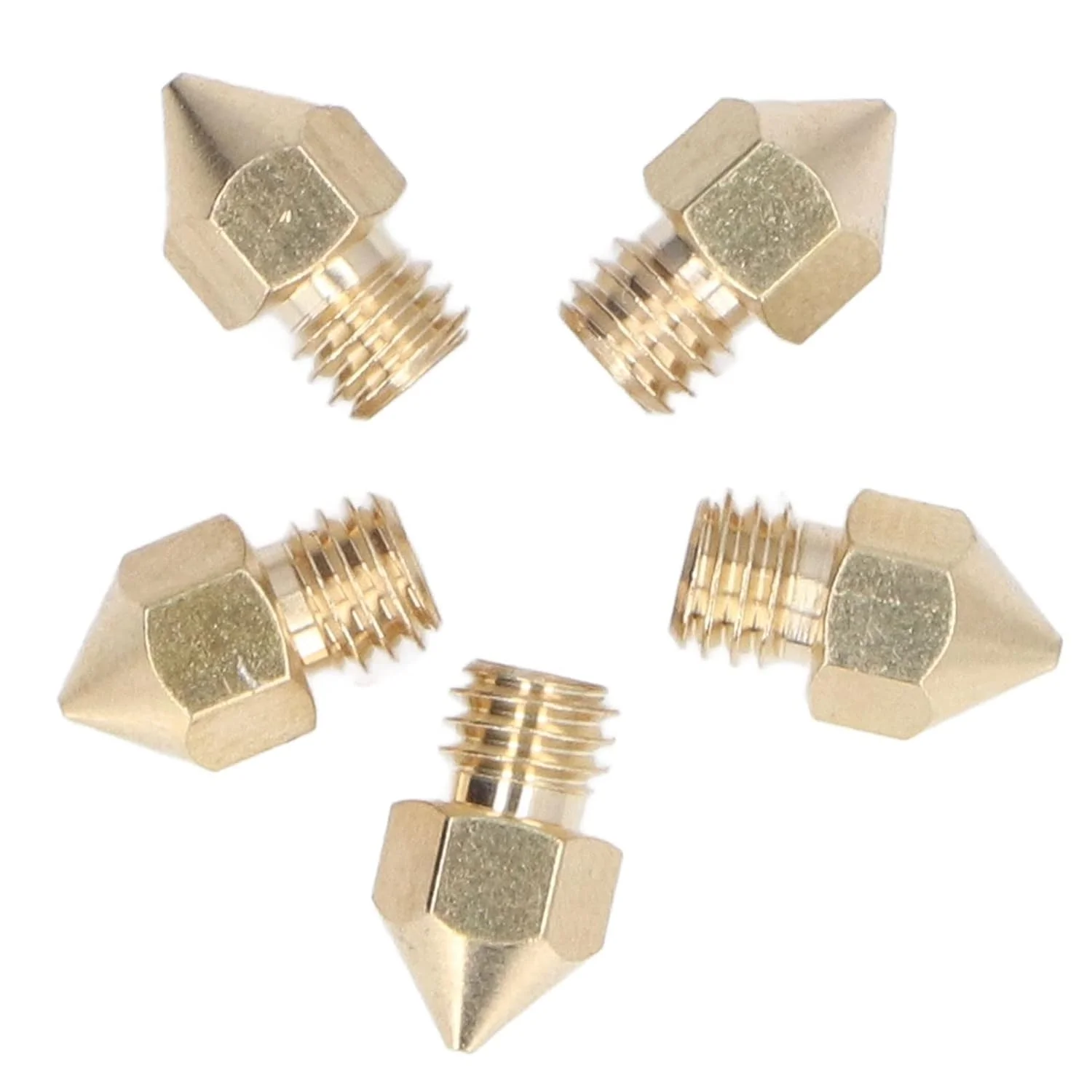 کیت اکسترودر پرینتر سه بعدی آلیاژ آلومینیوم برنجی قطعات پرینتر سه بعدی مهره های تراز فنر زرد بهبود کیفیت چاپ سری Ender 3 Pro CR10 نصب آسان