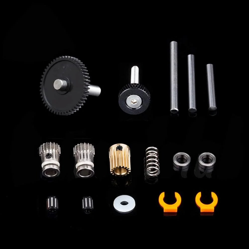 کیت پایه پرینتر سه بعدی DIY با دقت بالا، دارای دو چرخ دنده فولادی سخت کاری شده با روکش نیکل، سازگار با اکسترودر DDB (کیت پایه)