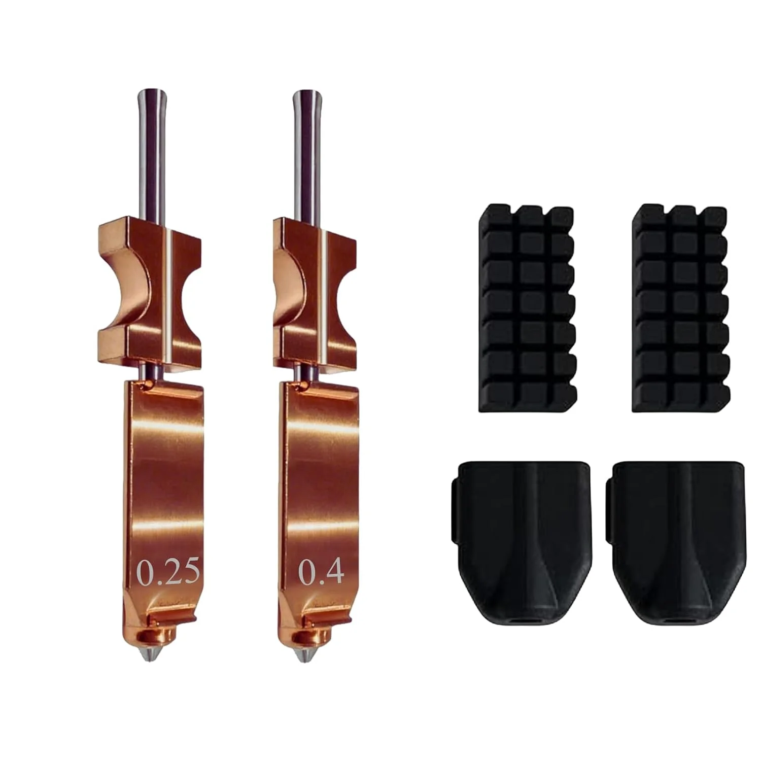 کیت هات‌اند اصلی برای نازل جداشدنی سریع Flashforge AD5X، اکسترودر نازل با جریان بالا، نازل چاپ سریع با 2 عدد روکش سیلیکونی و 2 عدد برس نازل، لوازم جانبی پرینتر سه بعدی، 0.25MM+0.4MM