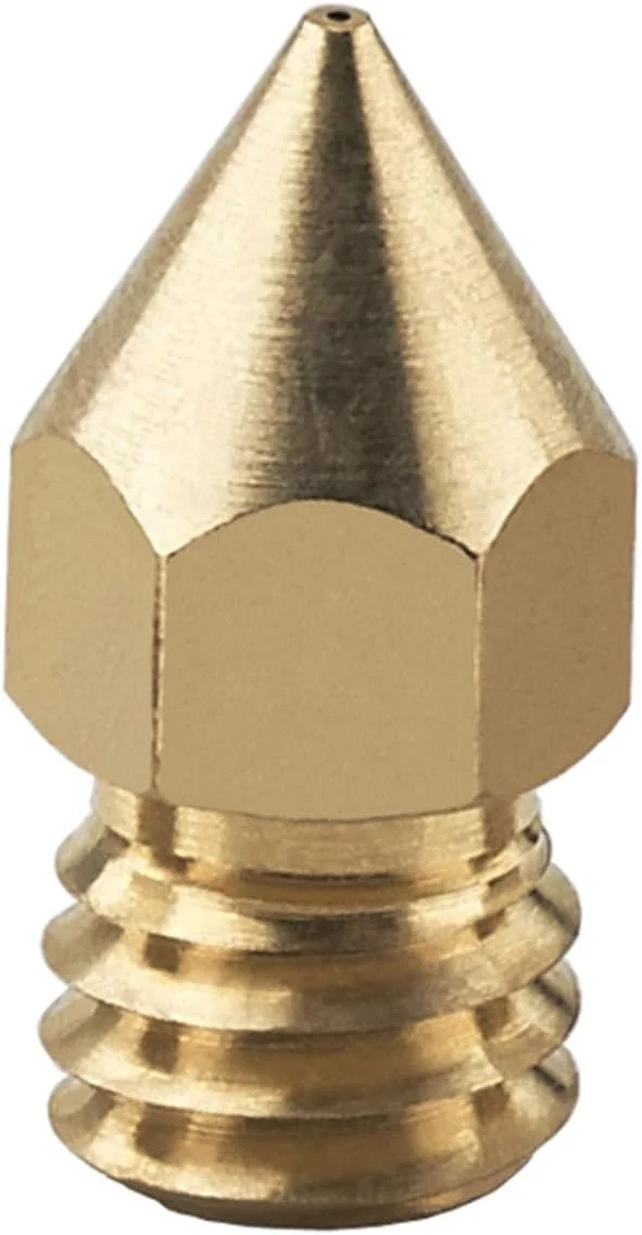 نازل، نازل پرینتر، نازل برنجی، 1 عدد نازل برنجی قطر سر 0.2 تا 1.0 میلی متر برای قطعات اکسترودر پرینتر سه بعدی 1.75 میلی متری، قطر نازل 1.0 میلی متر (رنگ: برای فیلامنت 1.75 میلی متری، اندازه: قطر نازل 0.5 میلی متر)