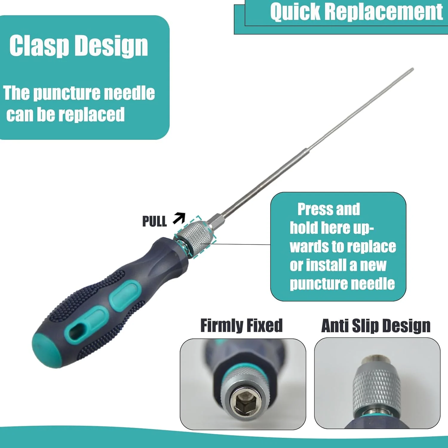 نازل های فولادی سخت کاری شده MK8 برای اکسترودر پرینتر سه بعدی، سوزن سوراخ کننده گلوگاه بلند Φ1.7mm L200mm، ابزار پرینت سه بعدی برای هر نازل 1.75mm
