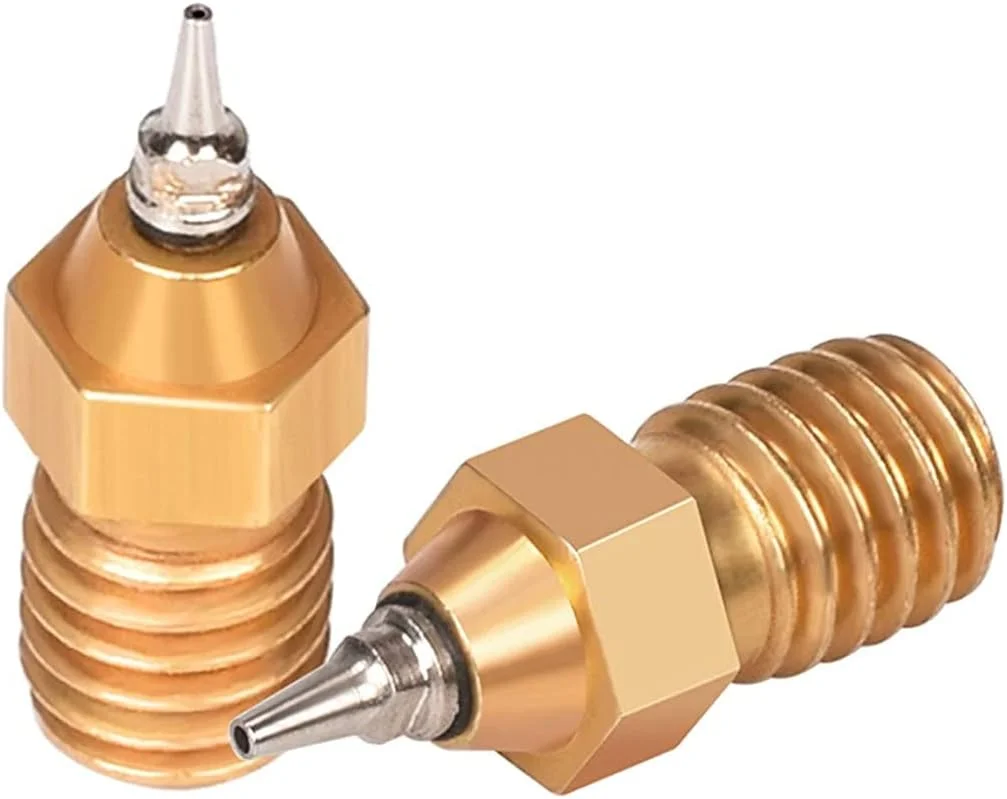 نازل، نازل پرینتر، نازل های برنجی، 2 عدد نازل برنجی ایربراش رزوه M6 قطر 0.2/0.3/0.4/0.5 میلی متر برای قطعات اکسترودر پرینتر سه بعدی، قطر نازل 0.5 میلی متر (رنگ: مطابق تصویر، اندازه: قطر نازل 0.5) نازل، نازل پرینتر، نازل های برنجی، 2 عدد نازل برنجی ایربراش رزوه M6 قطر 0.2/0.3/0.4/0.5 میلی متر برای قطعات اکسترودر پرینتر سه بعدی، قطر نازل 0.5 میلی متر (رنگ: مطابق تصویر، اندازه: قطر نازل 0.5)