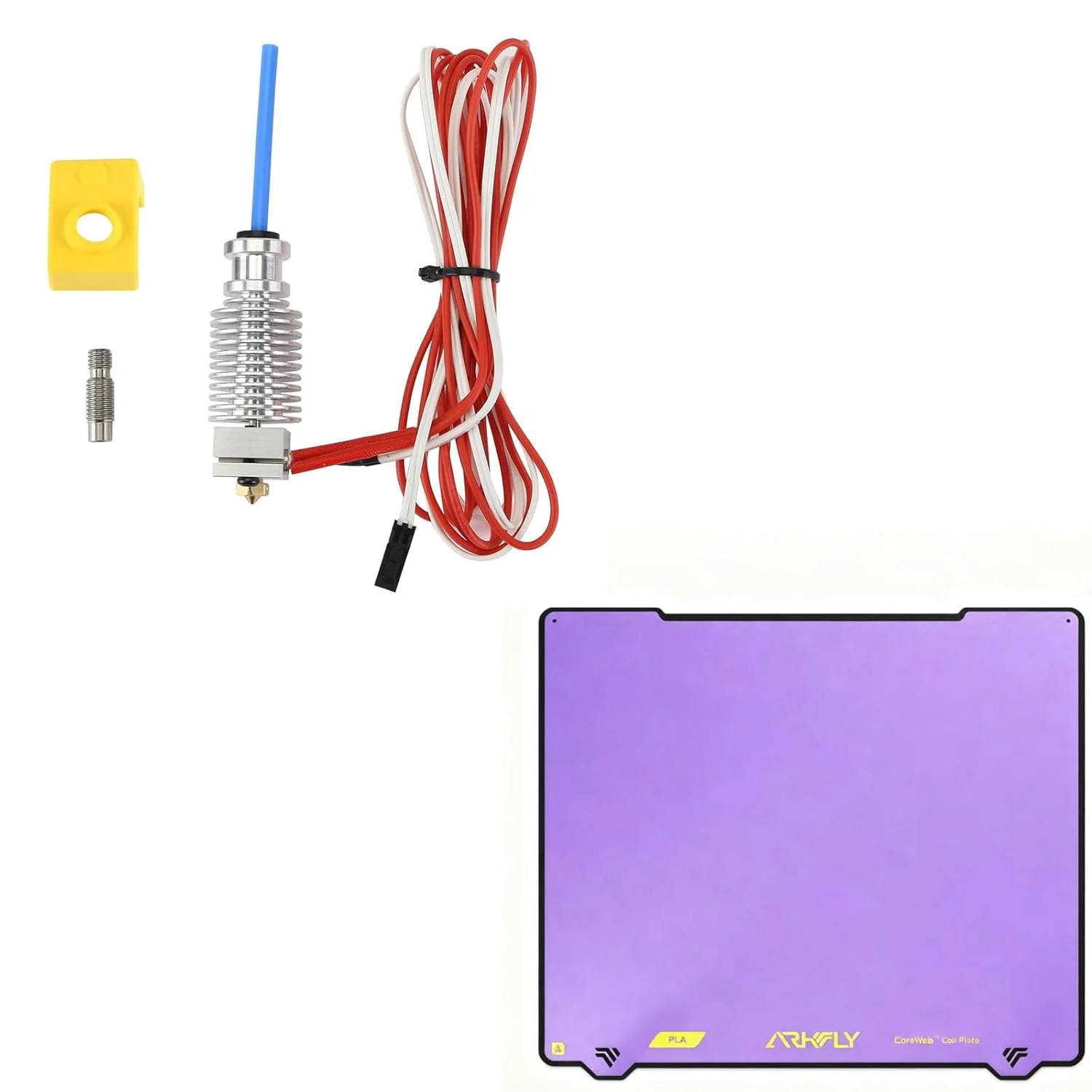 کیت هات‌اند MK3S+ و صفحه سرد MK52 بنفش