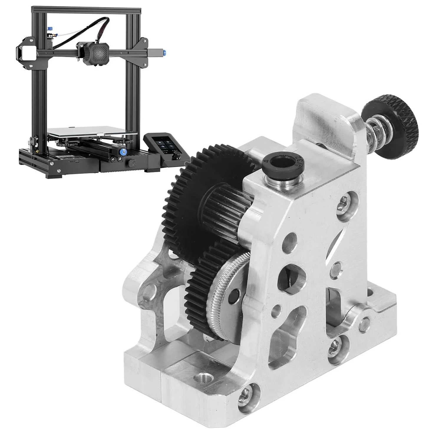 کیت اکسترودر پرینتر سه بعدی 12 ولت 24 ولت تمام فلزی، لوازم جانبی جایگزین پرینتر سه بعدی برای CR 10، CR 10S، Ender 2، Ender 3 و سری Ender 5 (بدون موتور پله ای)