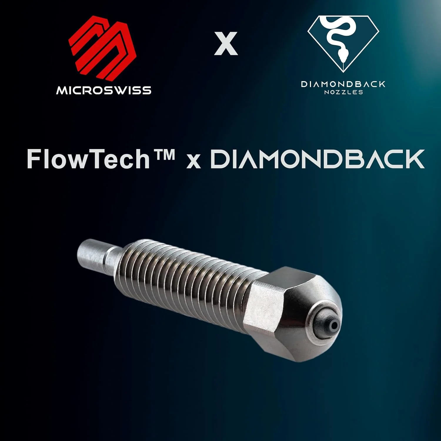 نازل های Microswiss FlowTech - Diamondback - نازل های پرینتر سه بعدی با نوک الماس جامد پلی کریستالی - مقاوم در برابر سایش - ساخت آمریکا (0.8 میلی متر) نازل های Microswiss FlowTech - Diamondback - نازل های پرینتر سه بعدی با نوک الماس جامد پلی کریستالی - مقاوم در برابر سایش - ساخت آمریکا (0.8 میلی متر)