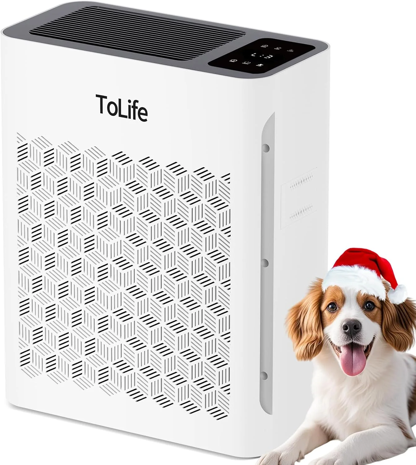 دستگاه تصفیه هوا تولیف مناسب اتاق بزرگ، تصفیه کننده هوا HEPA برای موی حیوانات خانگی با فیلتر قابل شستشو، دستگاه تصفیه کننده هوا برای اتاق خواب تا 1095 فوت مربع، گرد و غبار، دود، بو، حالت خواب، تایمر، سفید