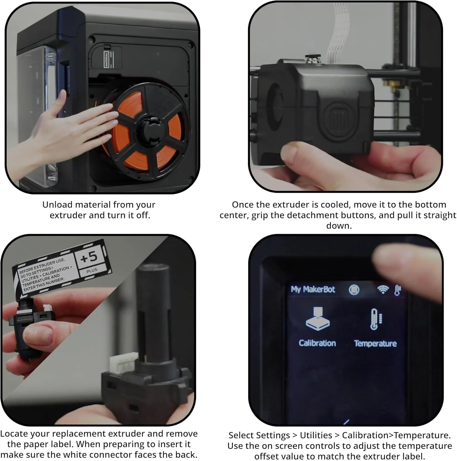 اکسترودر MakerBot 900-0061A برای پرینتر سه بعدی Sketch (بسته 2 عددی، مشکی)