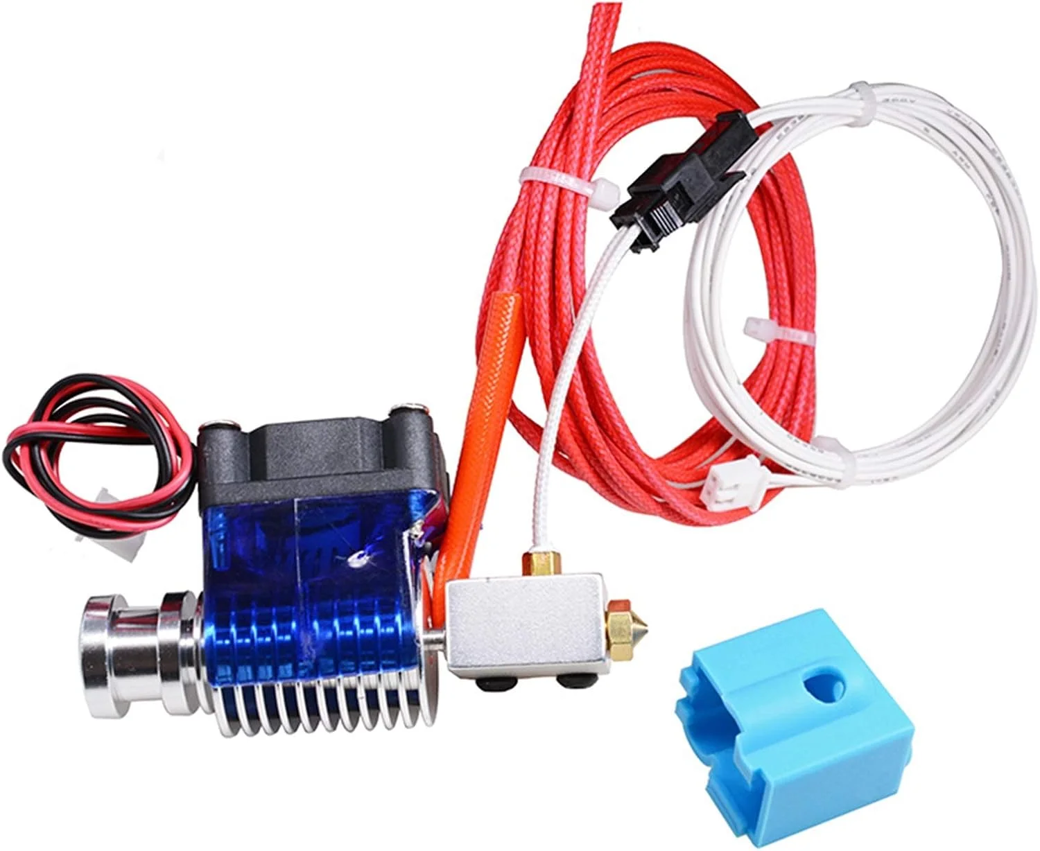 کیت اکسترودر پرینتر سه بعدی 24 ولت مناسب برای هد چاپگر یا هات اند J-Head به همراه فن خنک کننده برای فیلامنت 1.75/3.0 میلی متر (Wade 1.75mm)