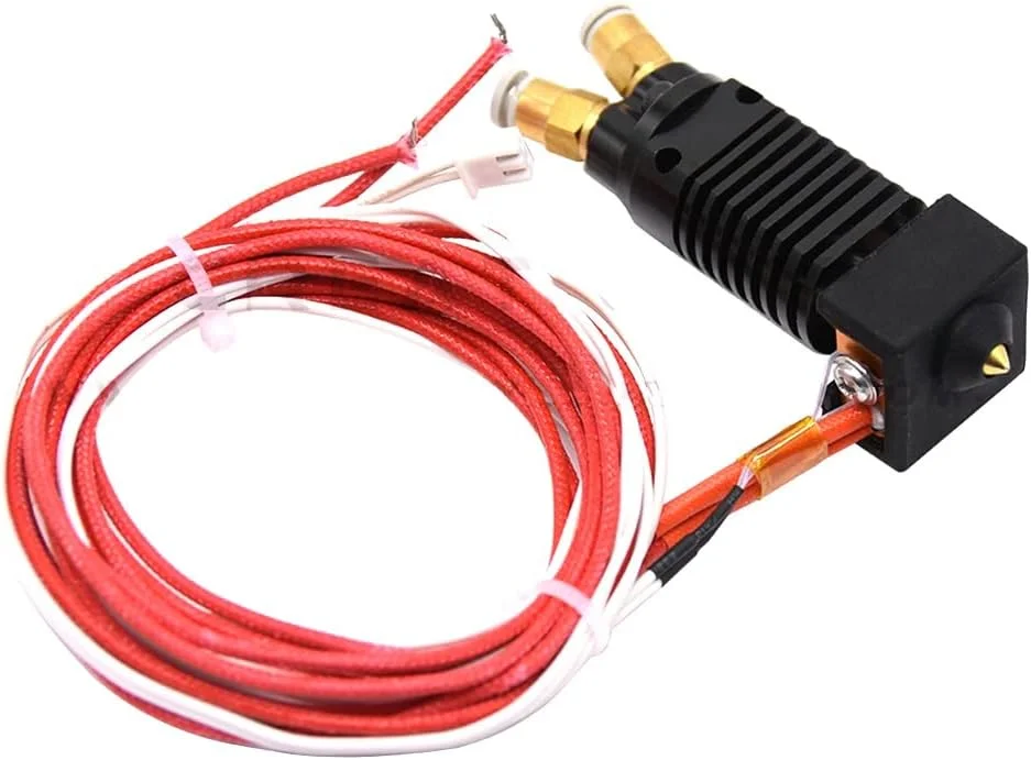 ارتقاء قطعات پرینتر سه بعدی، کیت هات اند 2 در 1 خروجی، اکسترودر دو رنگ J-Head، فیلامنت 1.75 میلی متری، بلوک CR10 مناسب برای CR10/CR-10S Ender 3/S(24V)