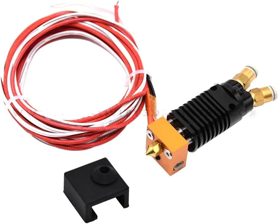 ارتقاء قطعات پرینتر سه بعدی، کیت هات اند 2 در 1 خروجی، اکسترودر دو رنگ J-Head، فیلامنت 1.75 میلی متری، بلوک CR10 مناسب برای CR10/CR-10S Ender 3/S(24V)