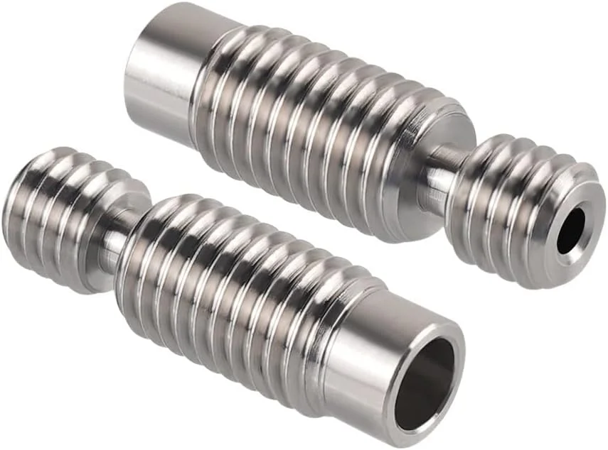 ۲ عدد ۴ عدد ۵ عدد / مناسب برای گلوگاه هات‌اند اکسترودر تیتان KP3S، رزوه M6 فولاد ضد زنگ ۶ * ۳۰ میلی متر / مناسب برای قطعات پرینتر سه بعدی فیلامنت ۱.۷۵ میلی متر (۴ عدد)