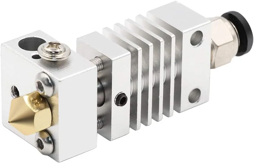 اتصال اکسترودر هات‌اند پرینتر سه بعدی مناسب برای CR10، گلوگاه حرارتی آلیاژ تیتانیوم با فاصله زیاد، مناسب برای Creality CR-10 Micro Swiss (نقره ای)